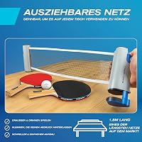 PRO SPIN Pingpong Ütő Készlet - Hordozható Asztali Tenisz Háló, 3 Csillagos Labdák, Táska, Gyerekeknek és Felnőtteknek, 4 Játékos Részére 4