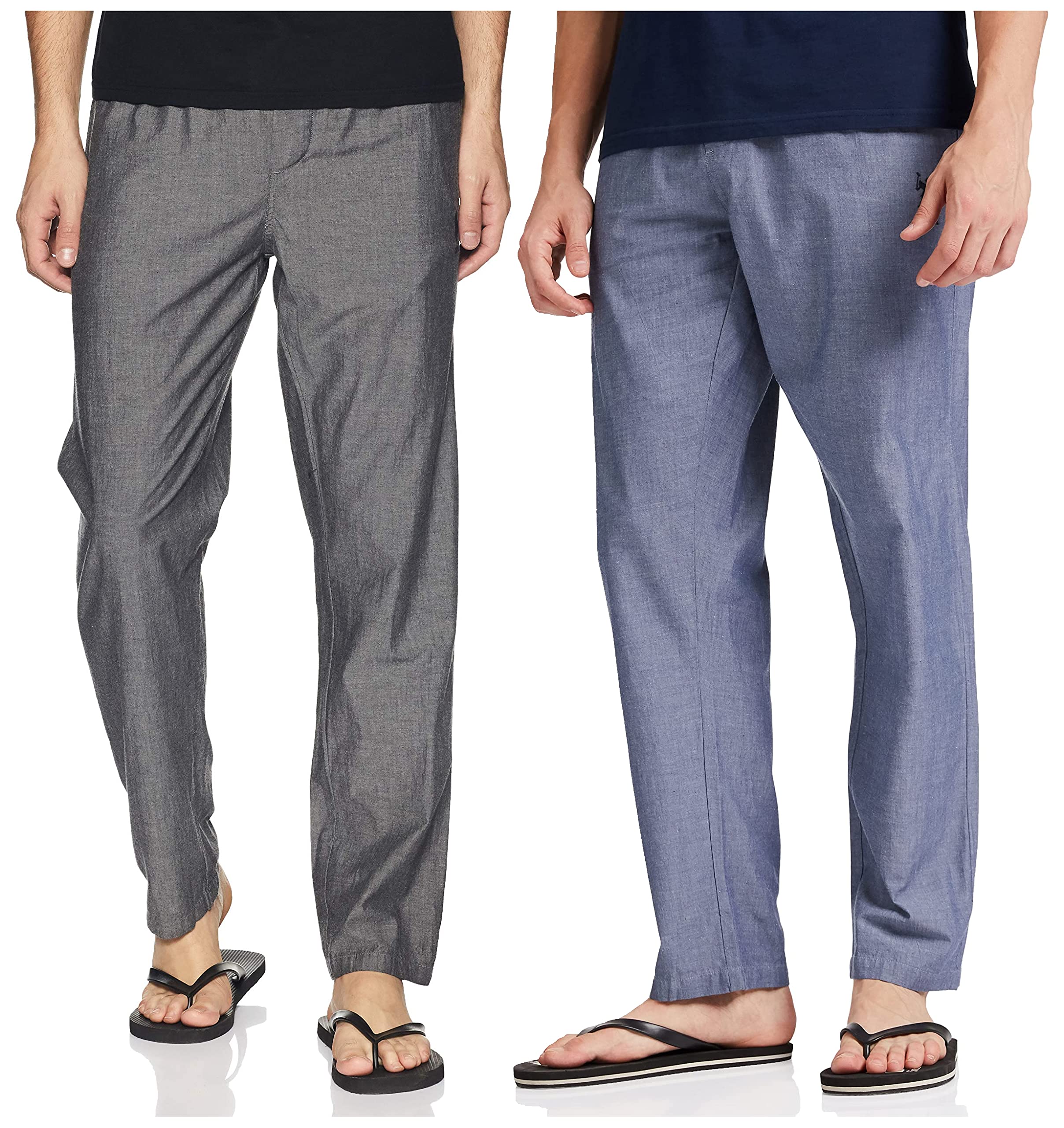 u.s. polo assn. Men Regular Fit Cotton Track Pants (I658-002-PL_Black Chambray_X-Large_Black_XL)-picture-46