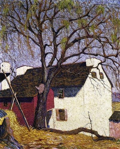 Richard G. Wedderspoon Beneath The Willow 1910 Private Collection 24" x 19" Fine Art Giclee Canvas Print (Unframed) Reproduction