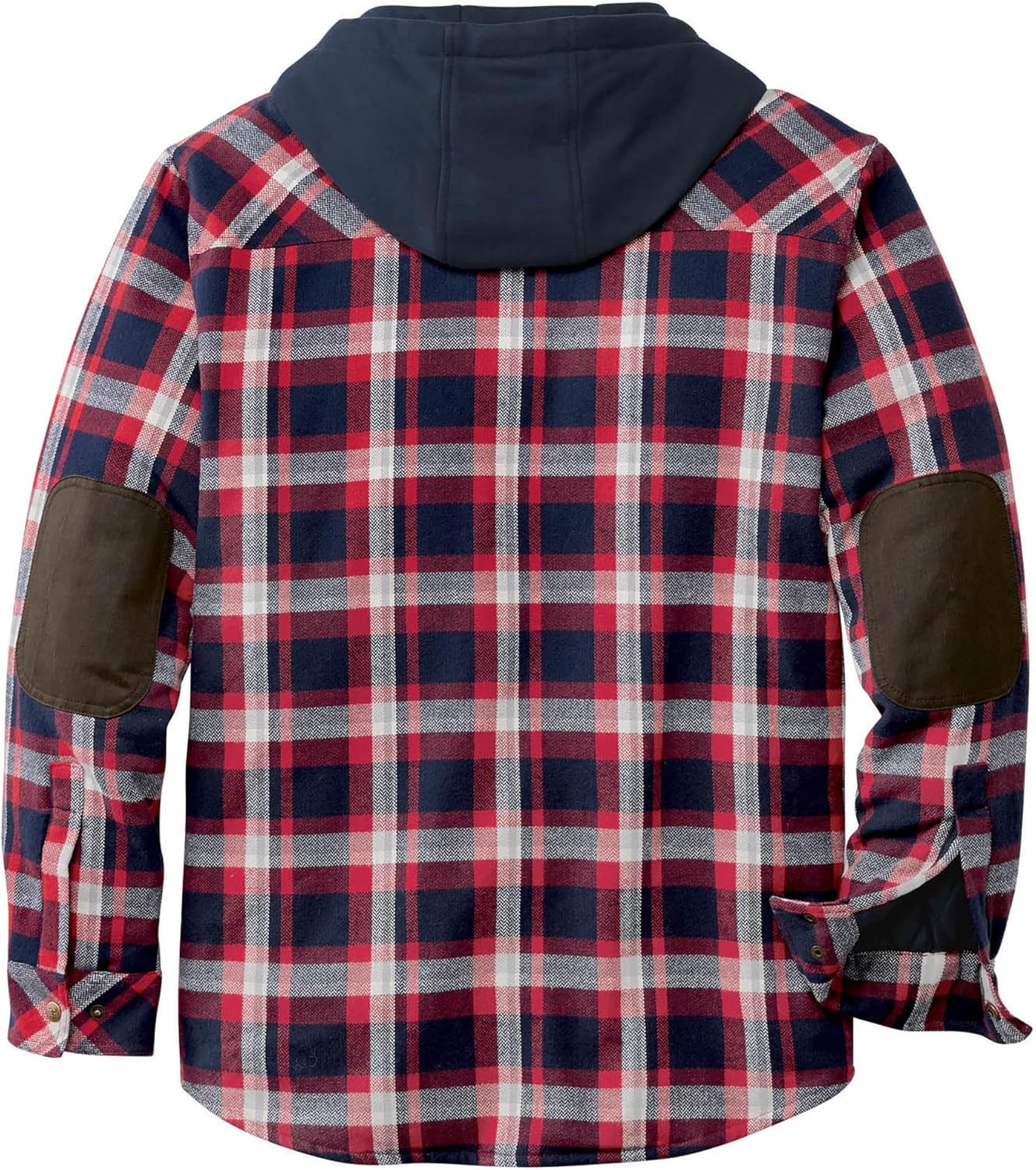 Legendary Whitetails Men's Hooded Shirt Jacket Plaid Flannel Berber Lined Polyfill Insulated - Image 4