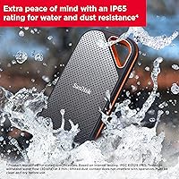 Vista 5 de SanDisk 1TB Extreme PRO Portable SSD - Up to 2000MBs - USB-C, USB 3.2 Gen 2x2, IP65 Water and Dust Resistance, Updated Firmware - External Solid