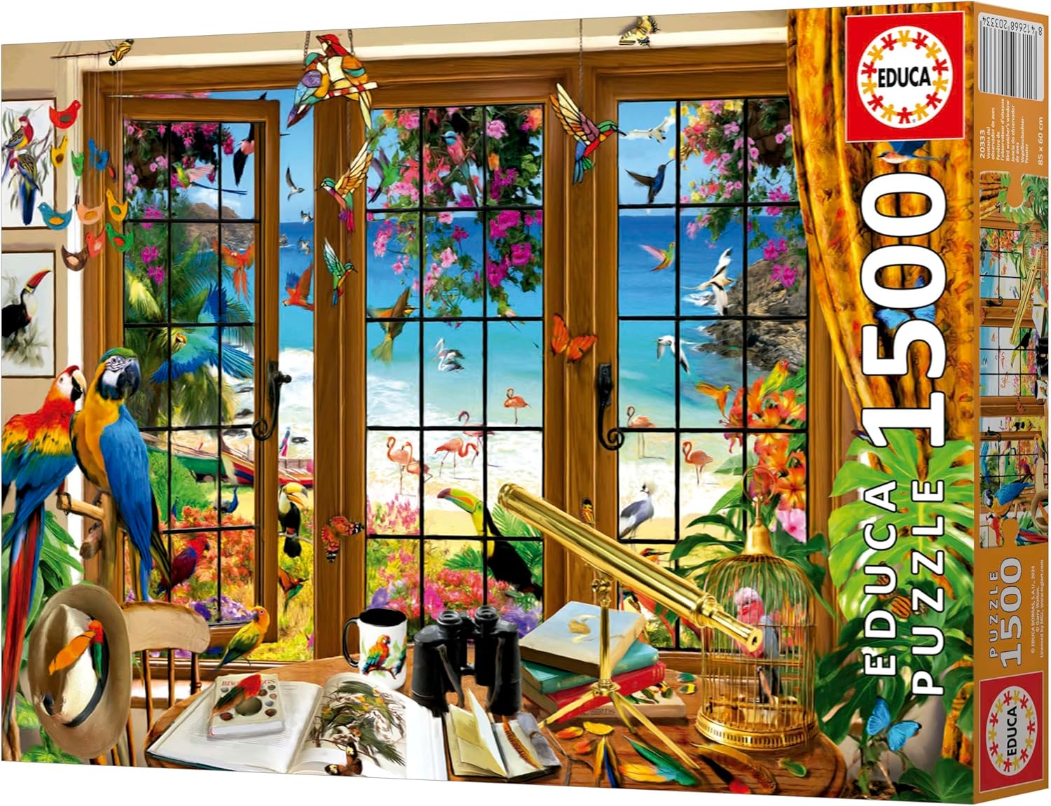 Educa - 1500 Piece Puzzle for Adults | Observer's Window. Includes Glue Fix Puzzle. Measurements: 85 x 60 cm. from 14 Years Old (20333)
