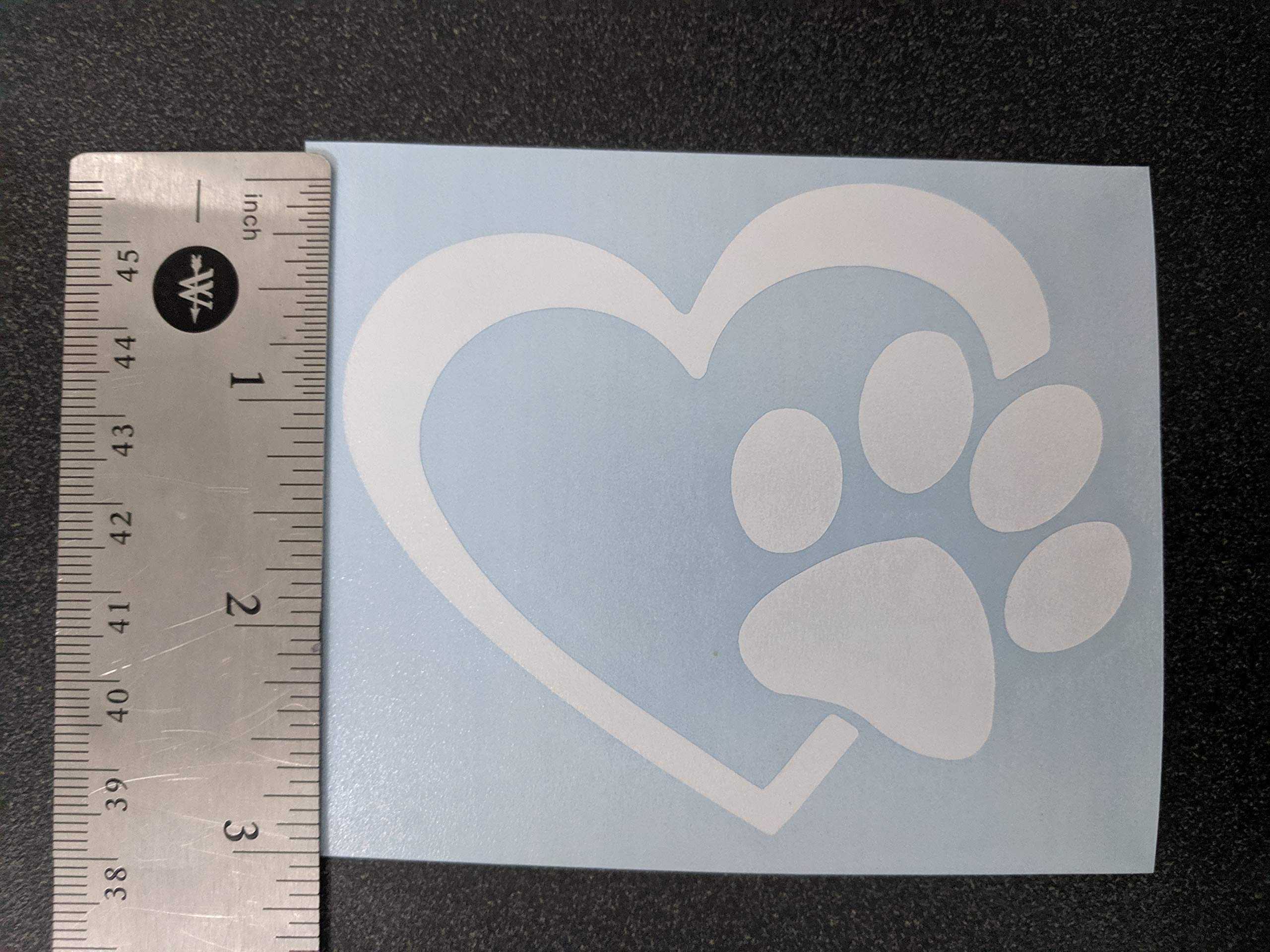 Calcomanías de patas: patas de perro, amor con una pata, latido de corazón de pata, impresiones de huellas