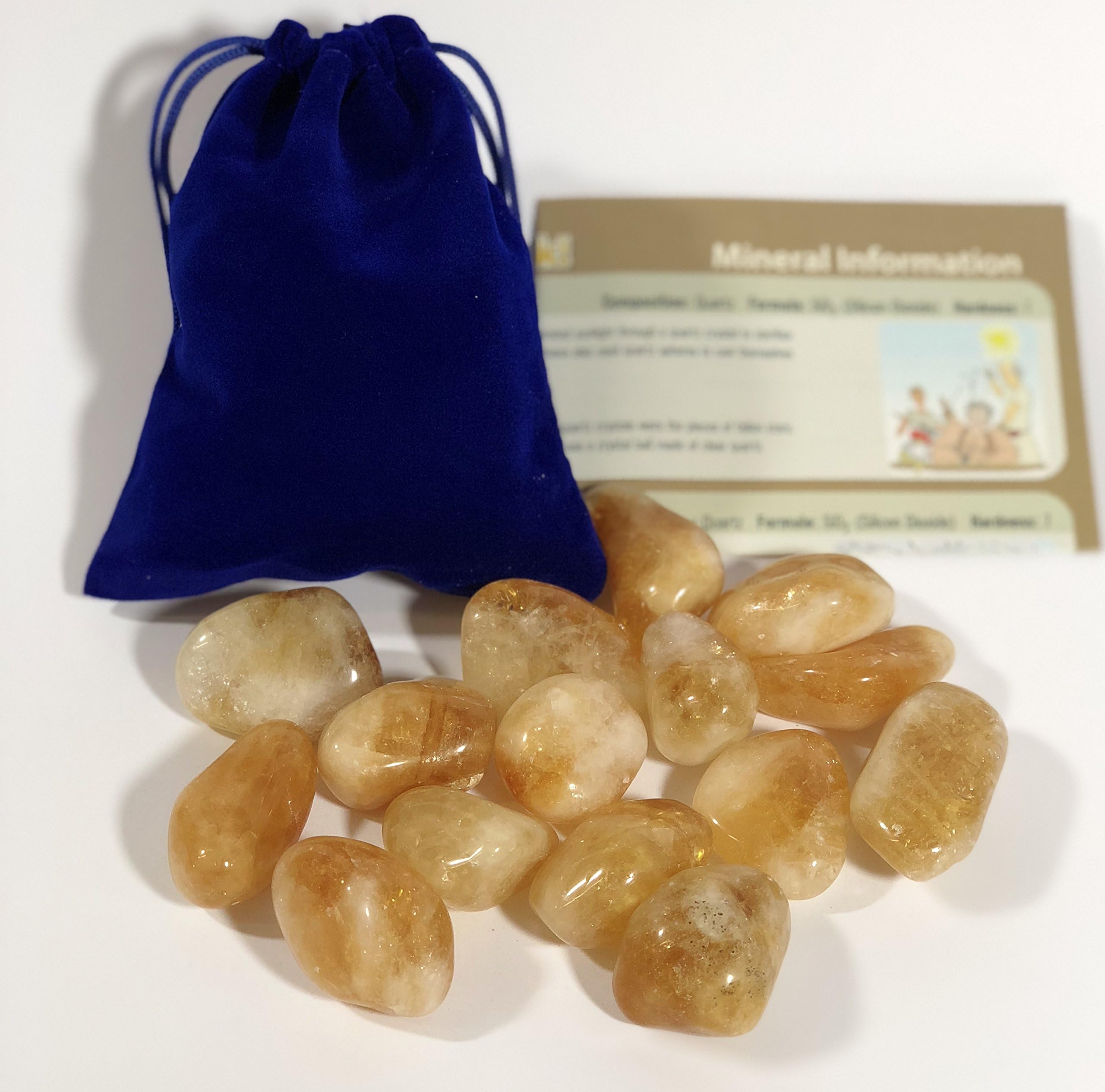 Junior Geo Tumbled Gemstones - Citrine (300g)