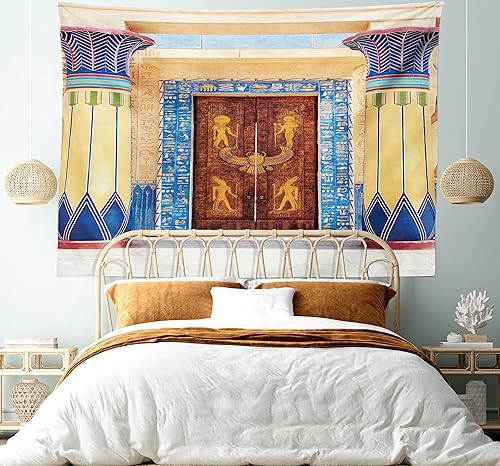 Miniatura 184 de Ambesonne Tapiz de fiesta de los años 70, caja retro en arte pop, música de baile, composición colorida impresa, para colgar en la pared para