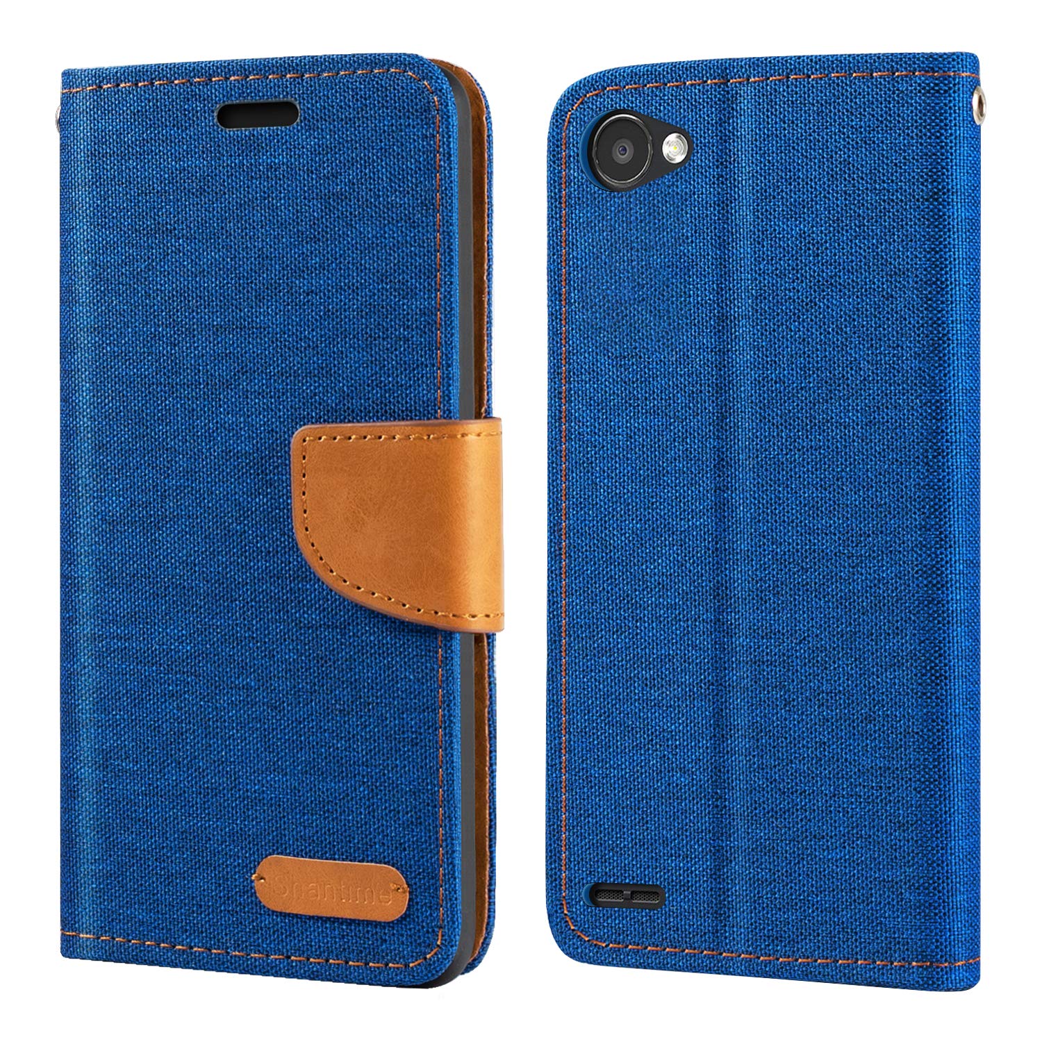 Custodia Flip in Tessuto Oxford e Pelle PU Compatibile con Doogee S200 Plus, Cover Protettiva con Chiusura Magnetica e Tasche per Carte (Grigio