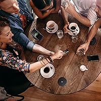 Vista 8 de NTW AirEnergy - Almohadilla de carga inalámbrica Qi con certificación WPC para muebles, instalación integrada, broca de sierra incluida. Funciona