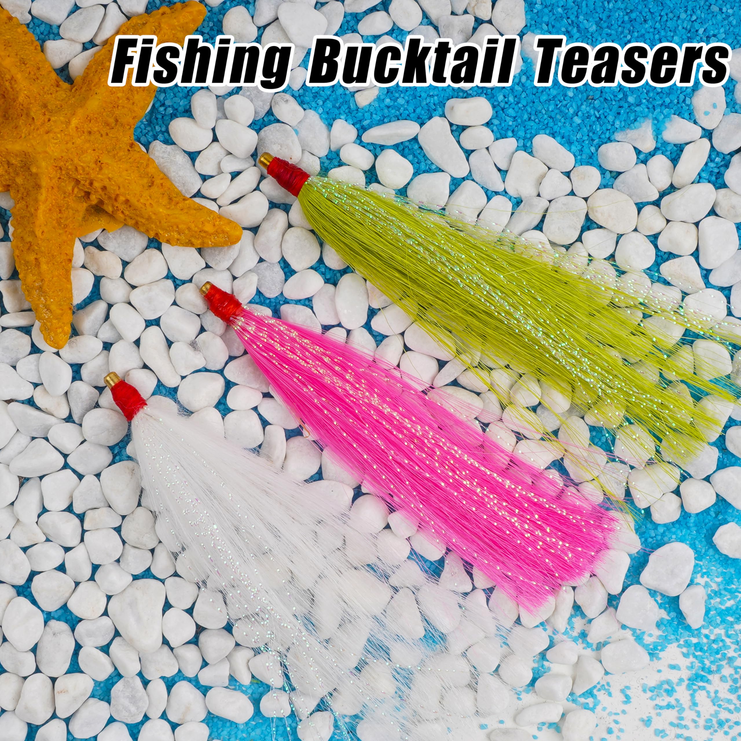 Fla Rigs Flash Fishing Teasers Fishing Bucktail Teasers - Saltwater Flounder Rigs With ...