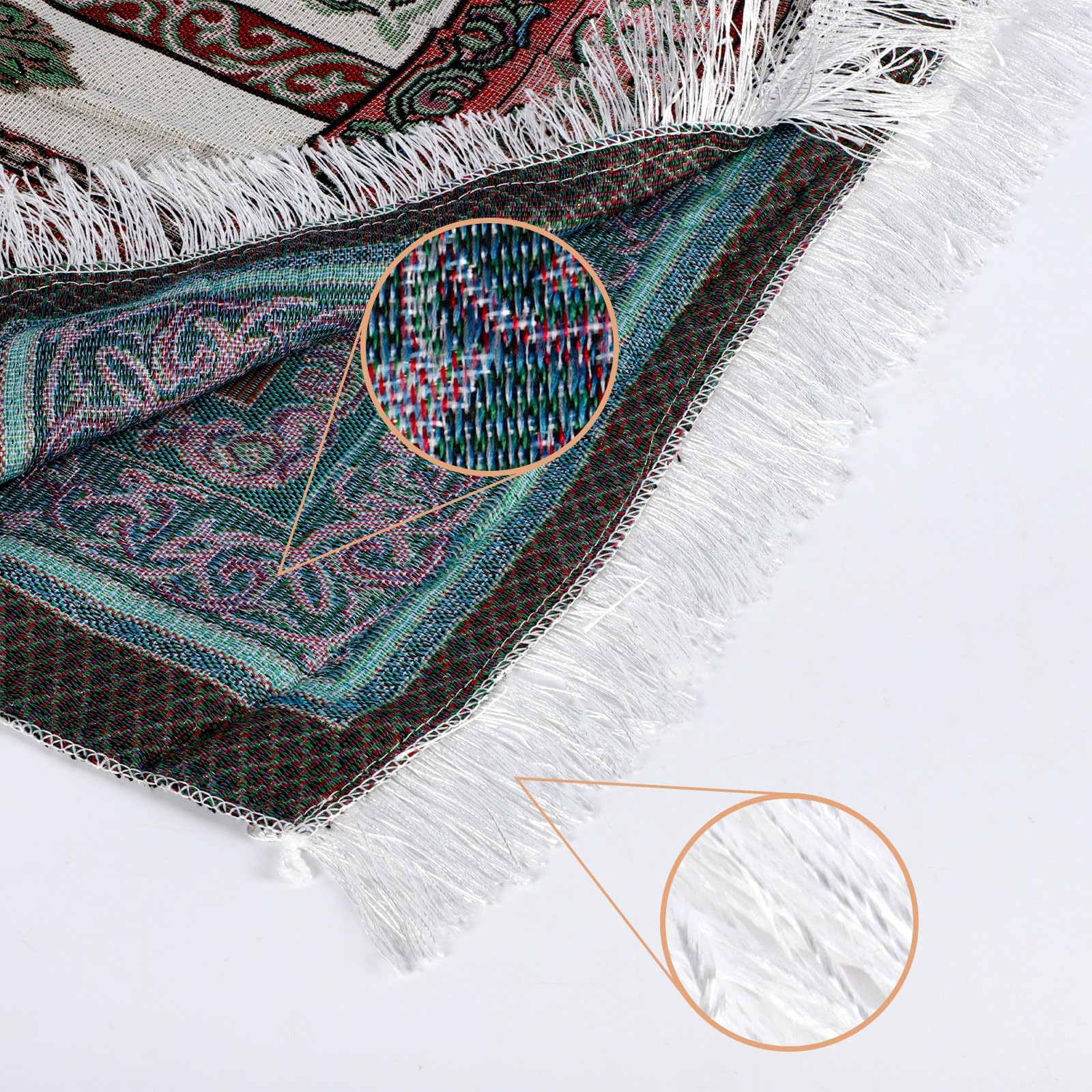 Risipu Muslim Prayer Rug,Portable Prayer Mat for Praying Men Women, and Kids, Prayer Set - Image 4