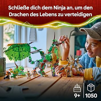 LEGO Ninjago The Dragon of Life - Ninja Toy with Dragon Figure Mini Monster Mech 8 Mini Figures and Swords - Creative Gift for Boys and Girls from 8 Years and Fans - 71859