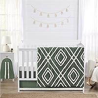 Vista 9 de Sweet Jojo Designs Juego de ropa de cama para cuna de bebé de 4 piezas (Boho Chic) para niños o niñas, bebés/guardería, incluye manta de algodón