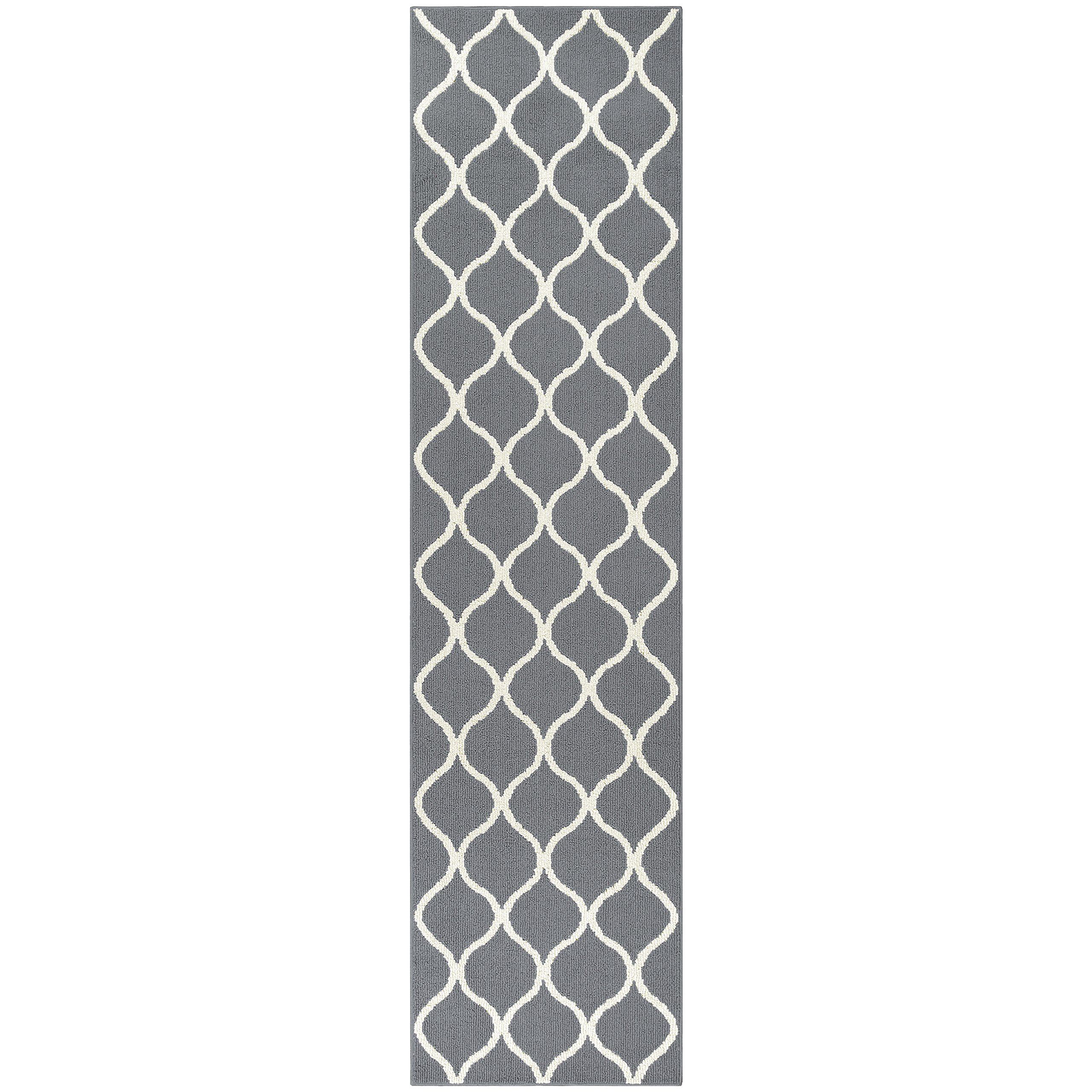 Mainstays Sheridan Fret Area Rug or Runner, Multiple Sizes and Colors 2'6"x10' Runner Graphite