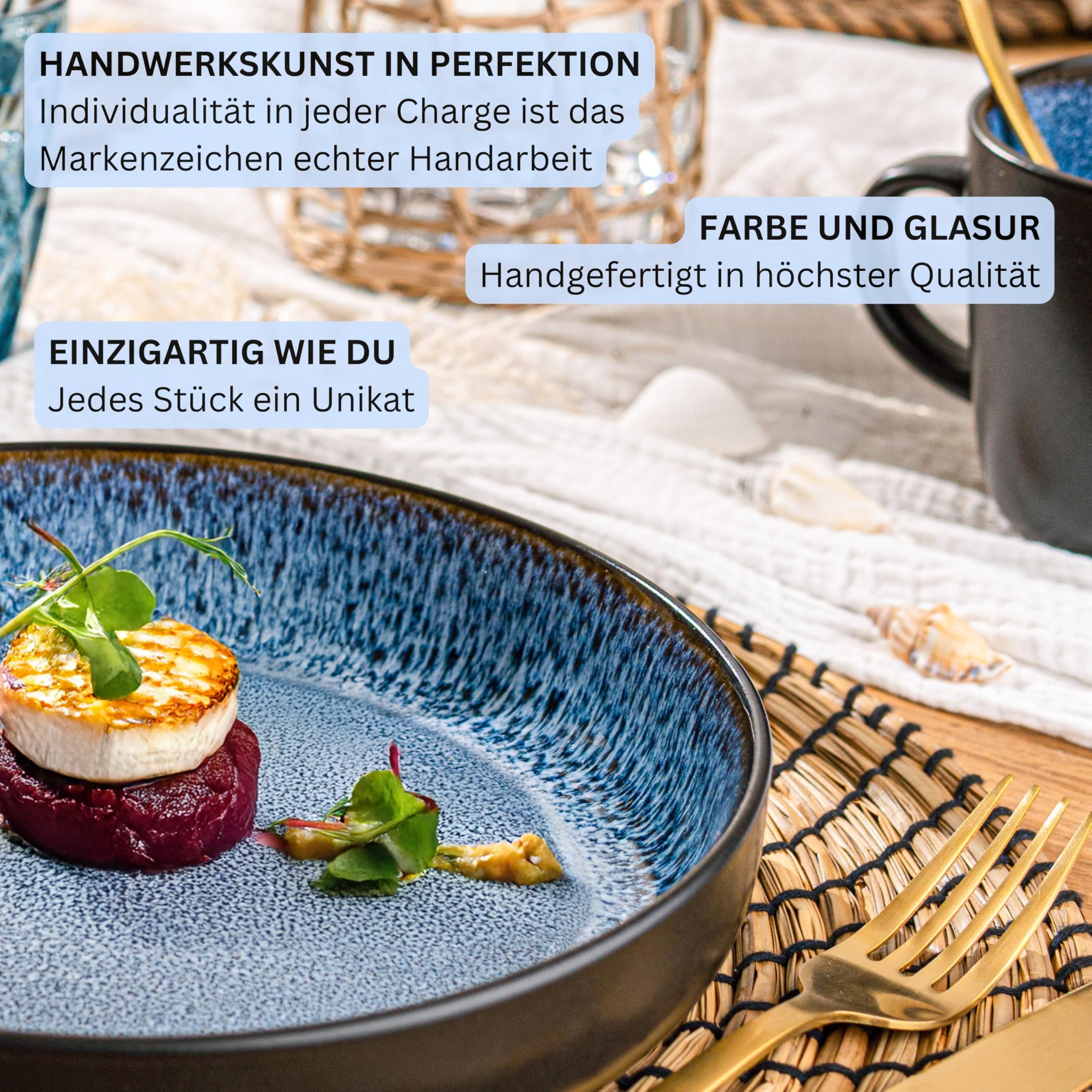 Sänger Aruba Steingut Pastaschalen 6 tlg – Bild 5