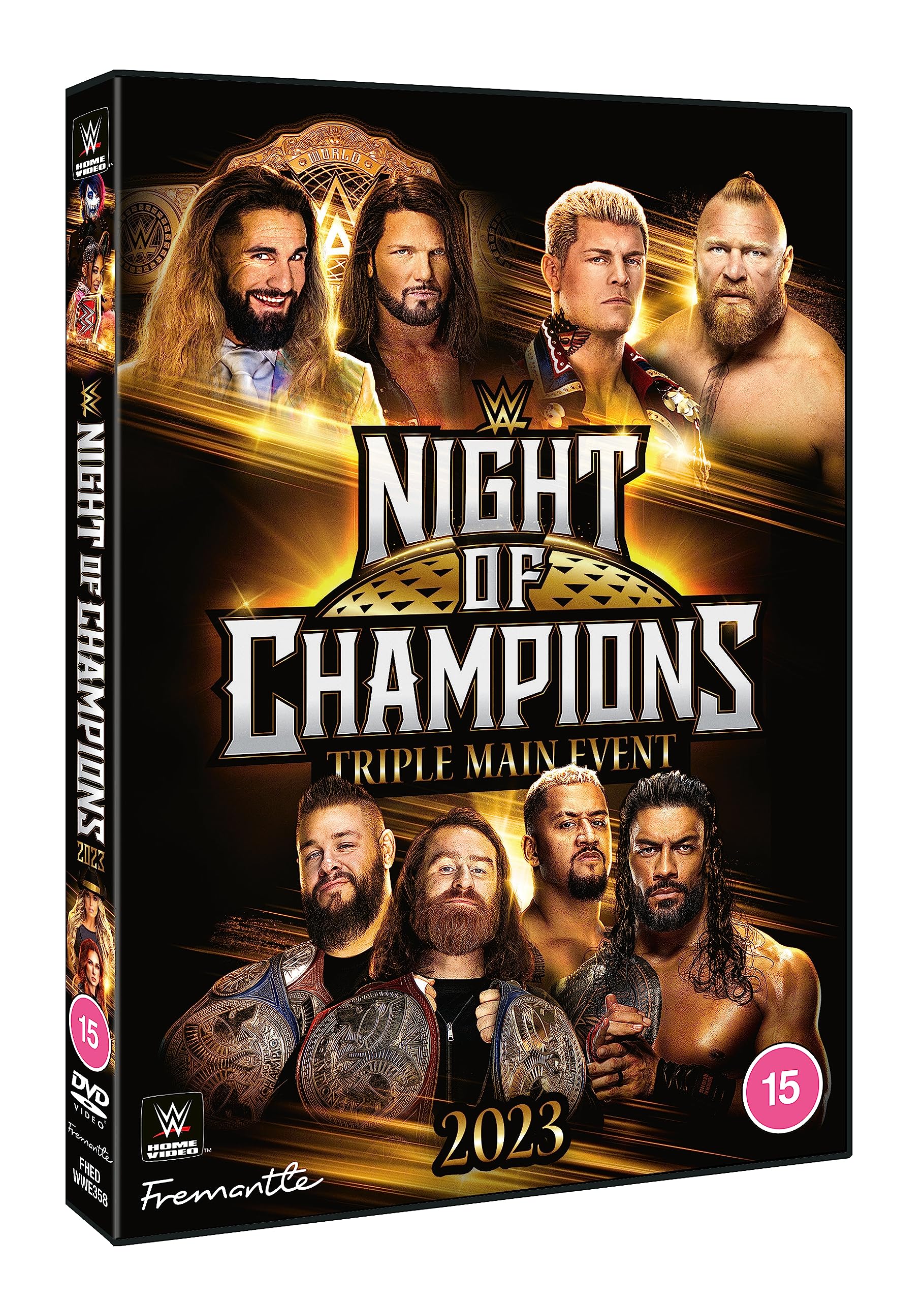 WWE - Night of Champions Triple Main Event 2023 NEW SEALED DVD