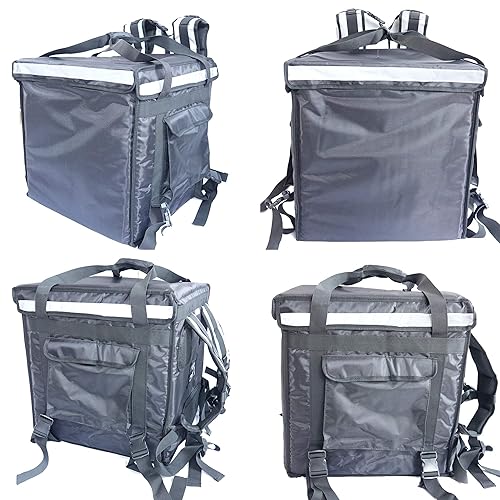 Miniatura 8 de Packir PK-92V Caja de entrega de alimentos rígida grande para motocicleta, bolsa de entrega de pizza aislada para bicicletascooter, carga superior,