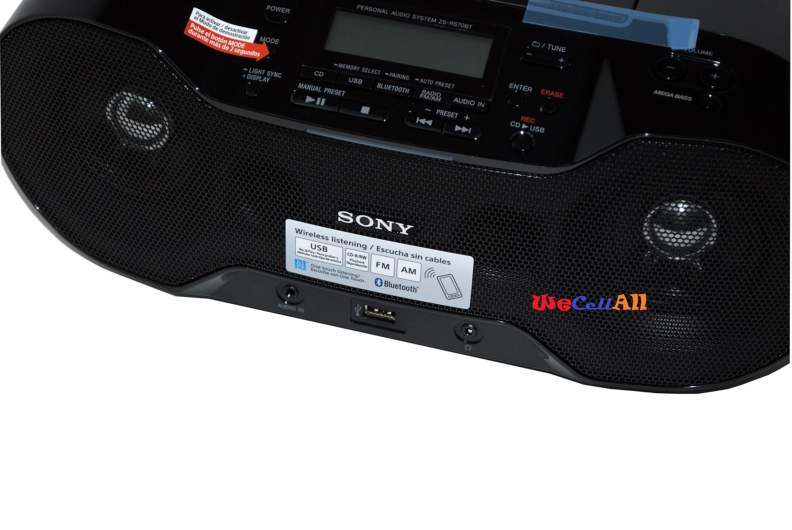 Sony Zs Rs70bt Portable Cd Player Fm Radio Wireless Bluetooth