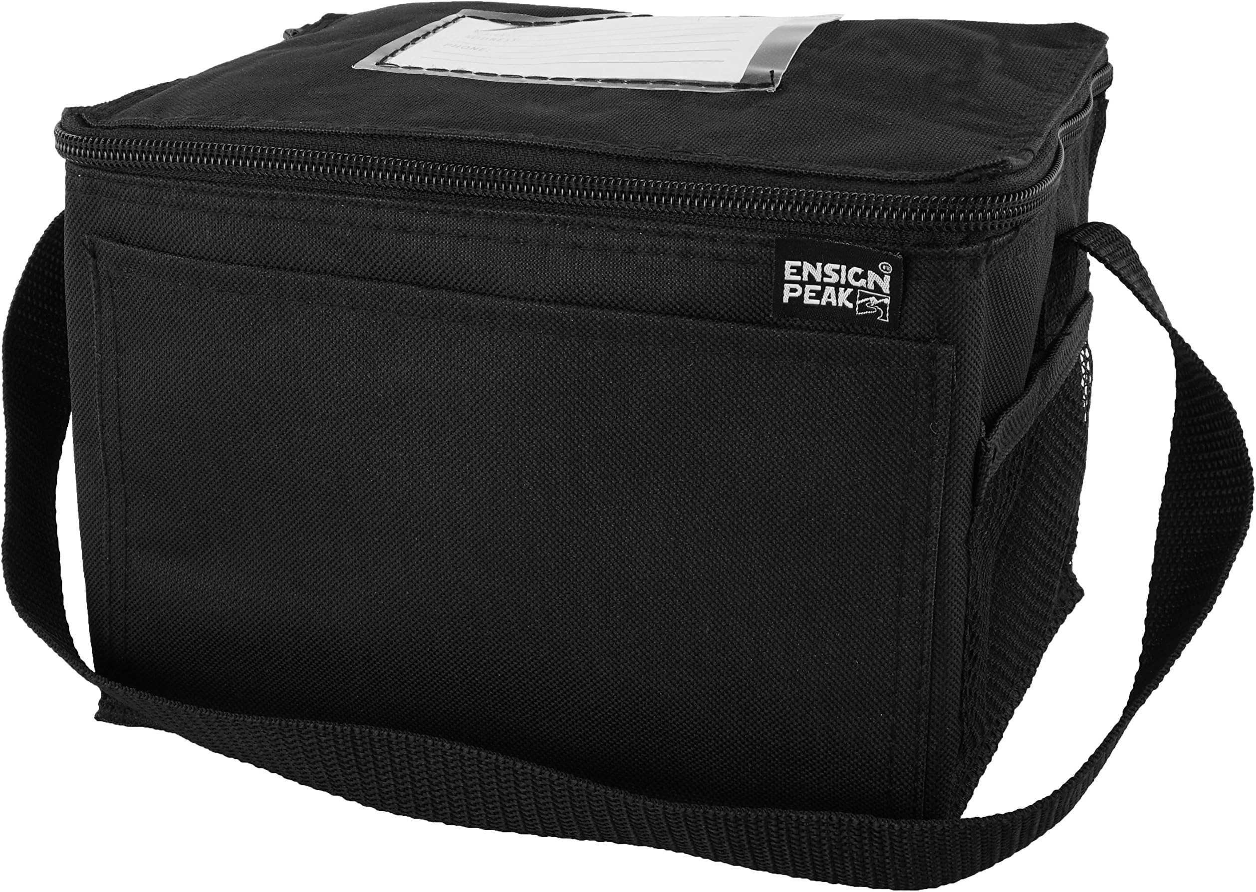 Insulated Lunch Cooler Bag, Black