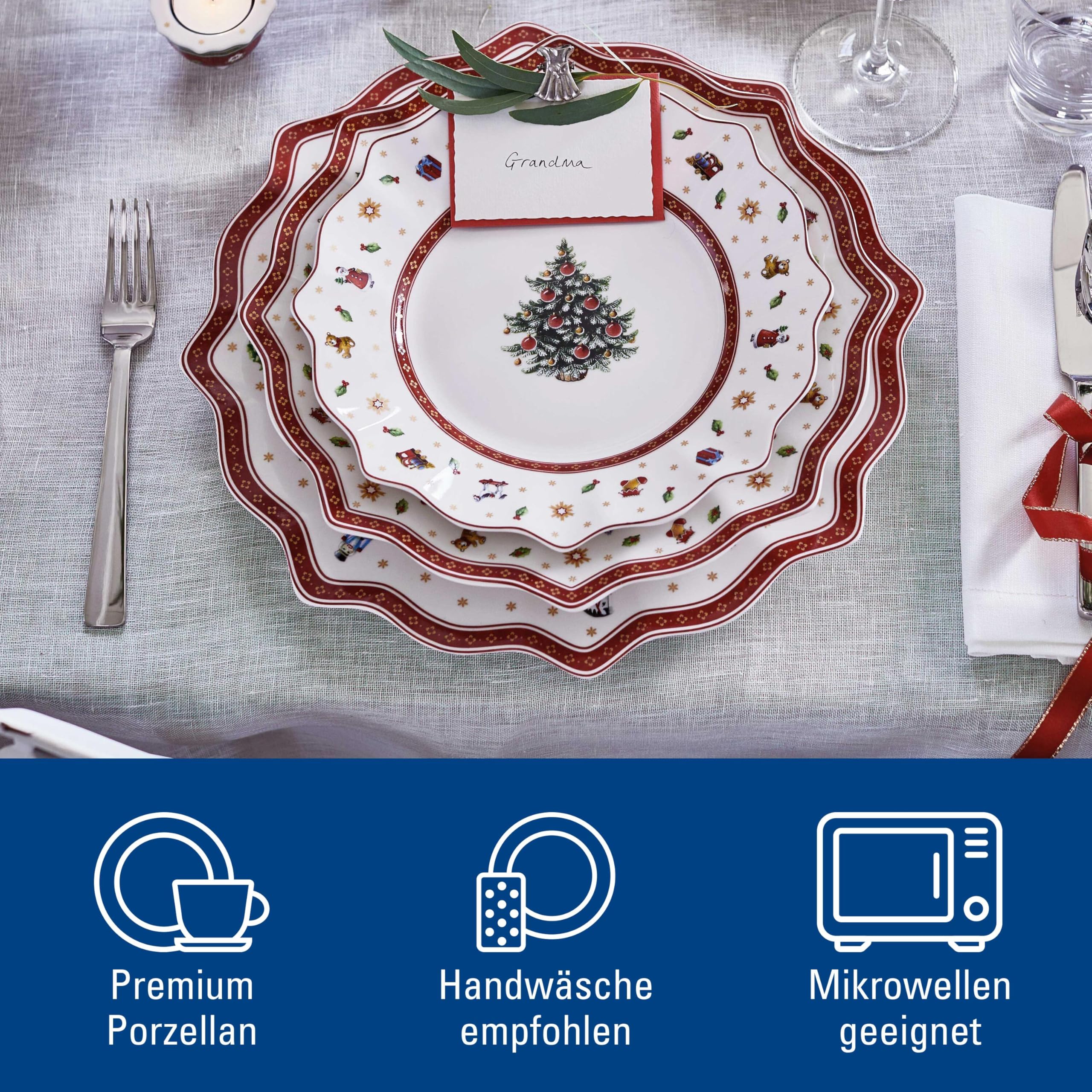 Villeroy & Boch Toy's Delight Speiseteller 28 X 28 Cm 6er Set Rot