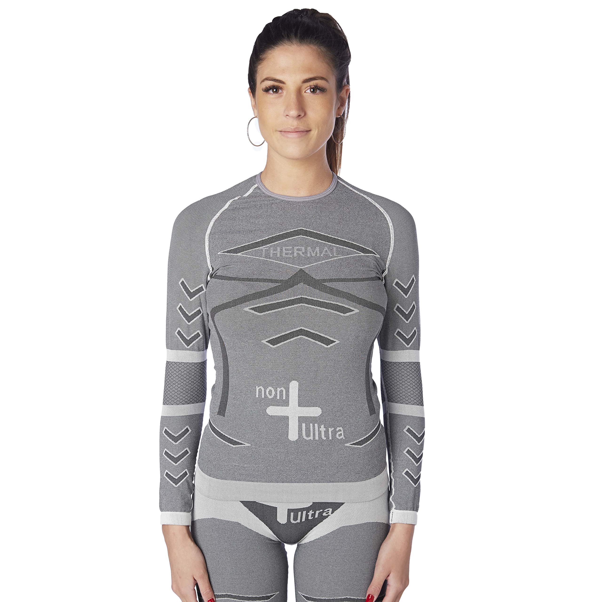 CzSalus Camiseta térmica unisex (manga larga) fabricada con hilo supertecnológico Emana® + Dryarn