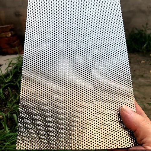 Miniatura 7 de Hojas de metal perforadas, hojas expandidas y perforadas, hoja de acero inoxidable perforada-20GA Agujero de 0.06 pulgadas (aproximadamente 0.059
