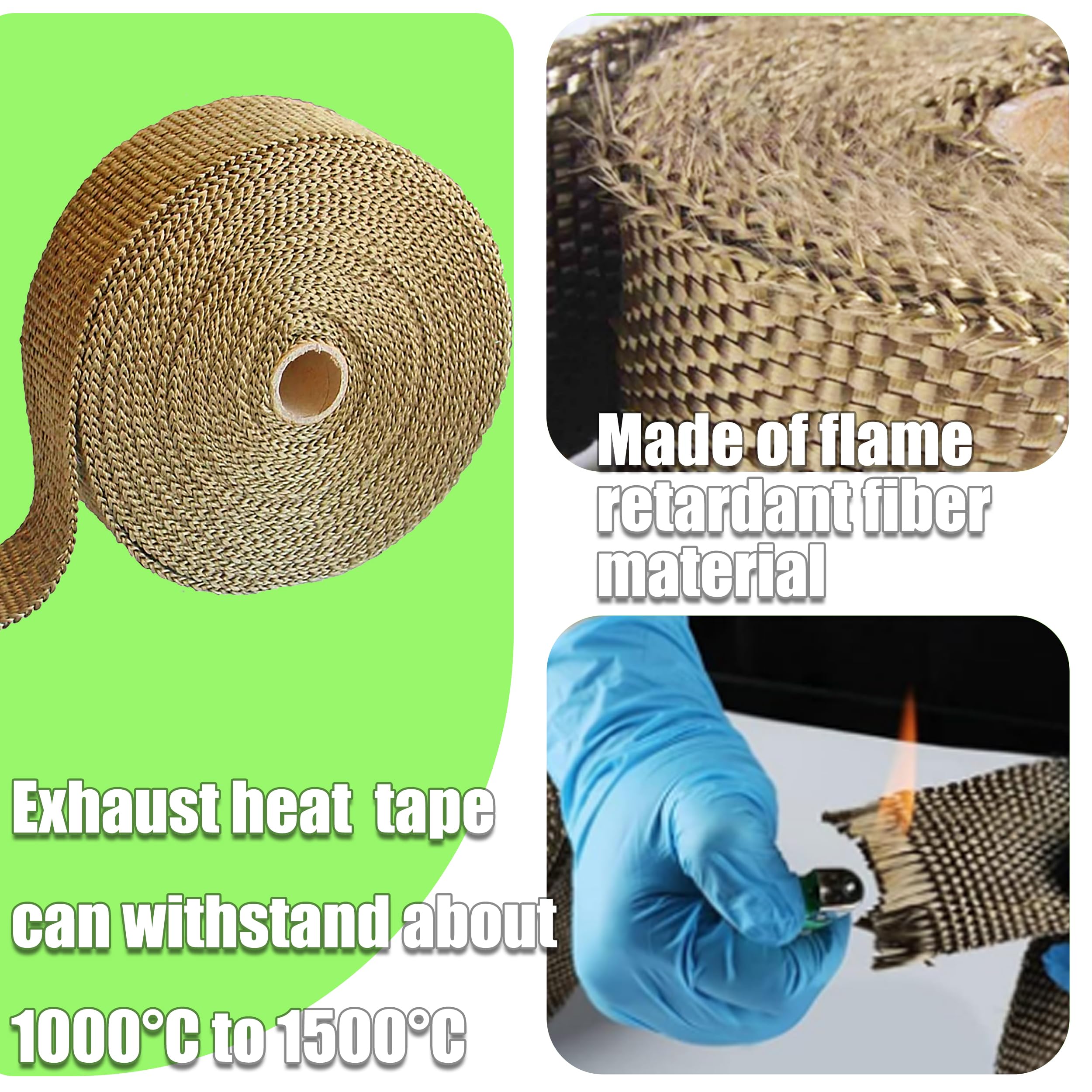 Ruban Isolant Thermique En Fibre De Basalte Ruban Échappement Ruban Isolant Thermique En Fibre De Basalte Ruban Échappement