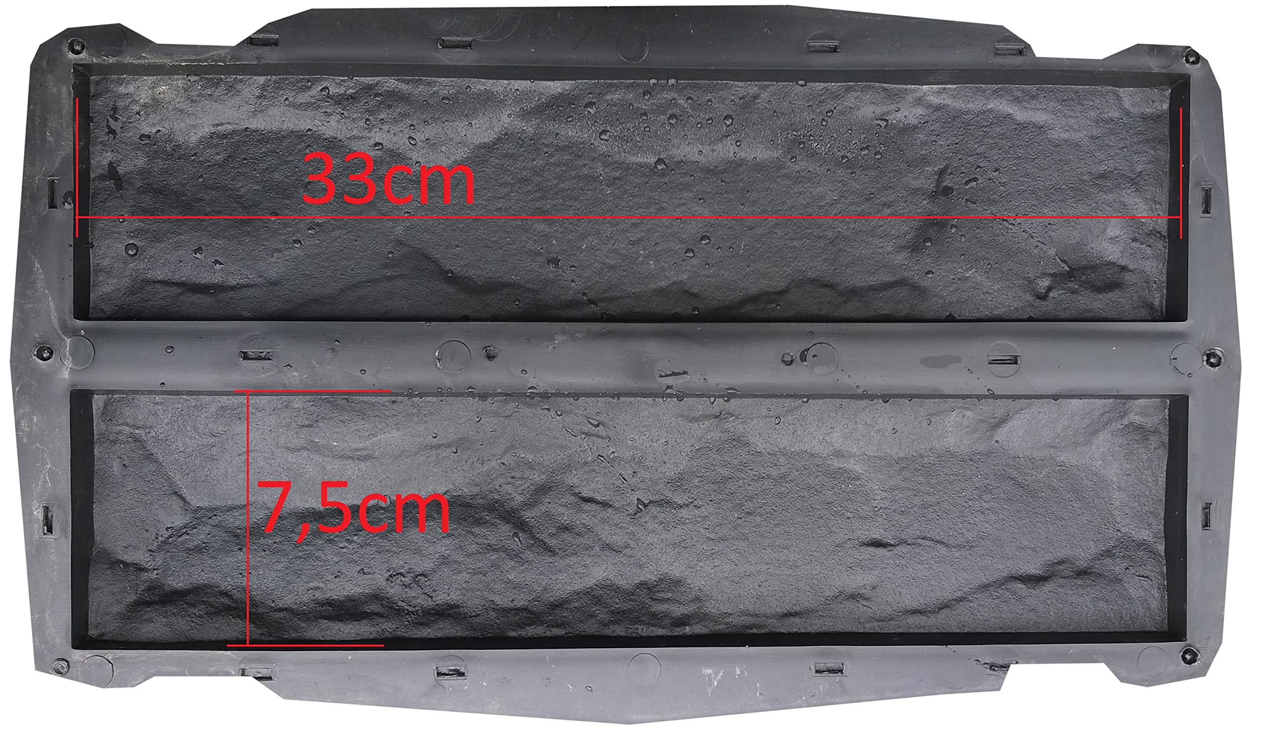 8 Stück Gießform Pflasterform Schablone für Beton, Fassadenstein, Bodenbelag Platten, schalungsformen, einstellen Wanddekoration, wiederverwendbar, Gießen, DIY