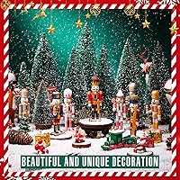 Vista 4 de Yunsailing Juego de 56 figuras de cascanueces de madera sin terminar de Navidad, kit de adornos de cascanueces sin pintar, soldado de pintura