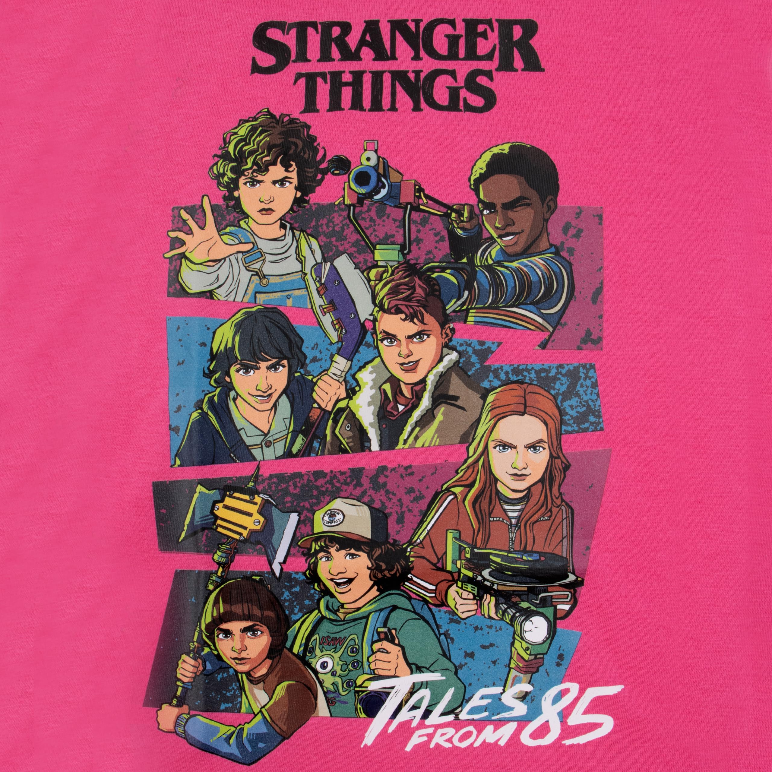 Stranger Things Camiseta para Niña, Camiseta Tales from ’85 para Niña, Camiseta De Manga Corta