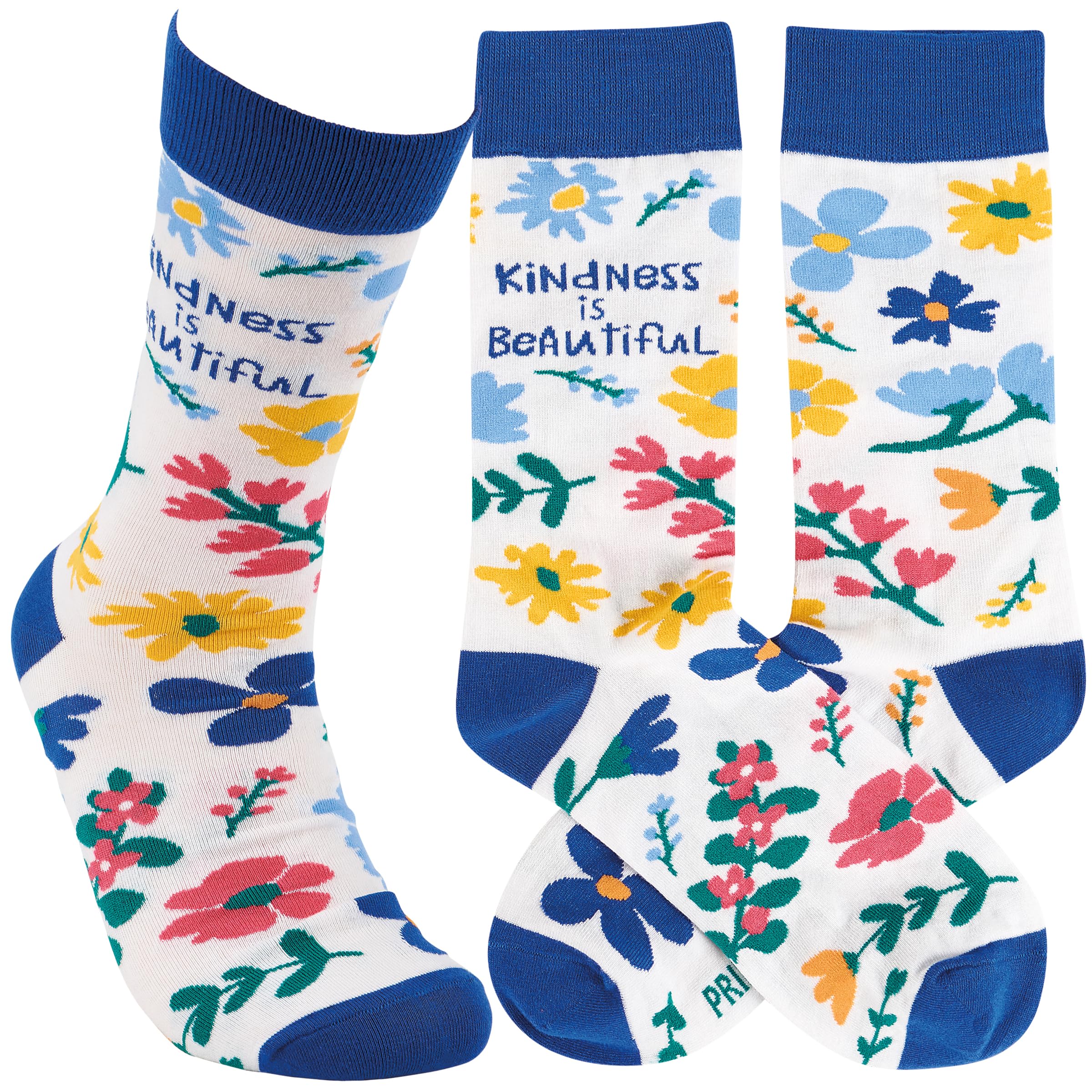 Calcetines Kindness Is Beautiful Primitives by Kathy multicolor talla única 5