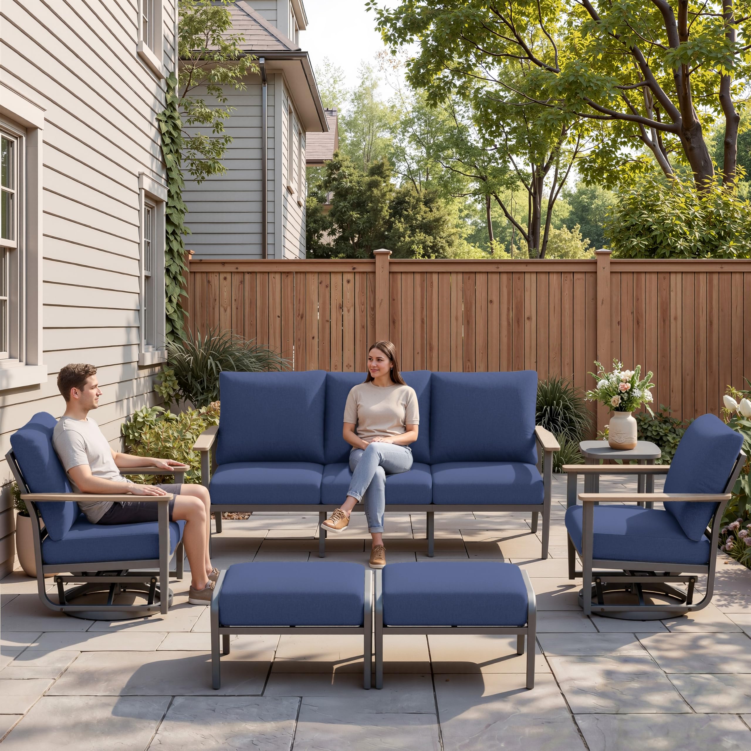 Aluminum Outdoor Patio Furniture Set (Sweecci)