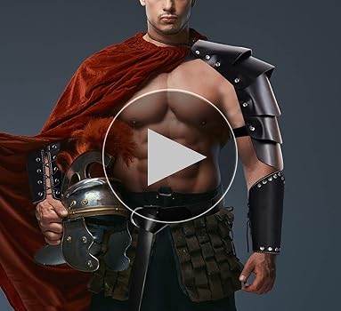 Adjustable Costume ×  Thurston Amazon.com: Viking Warrior Shoulder Armor for Men Adjustable