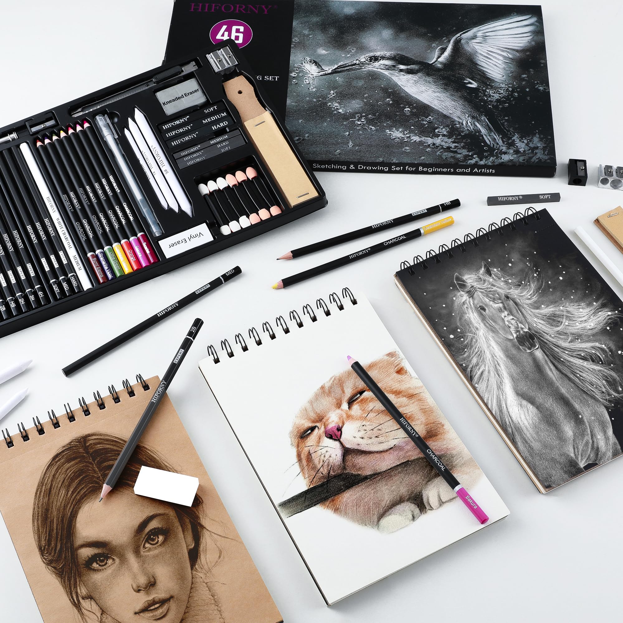 Amazon.com: HIFORNY 46 PCS Sketching Drawing Pencil Set,Sketch