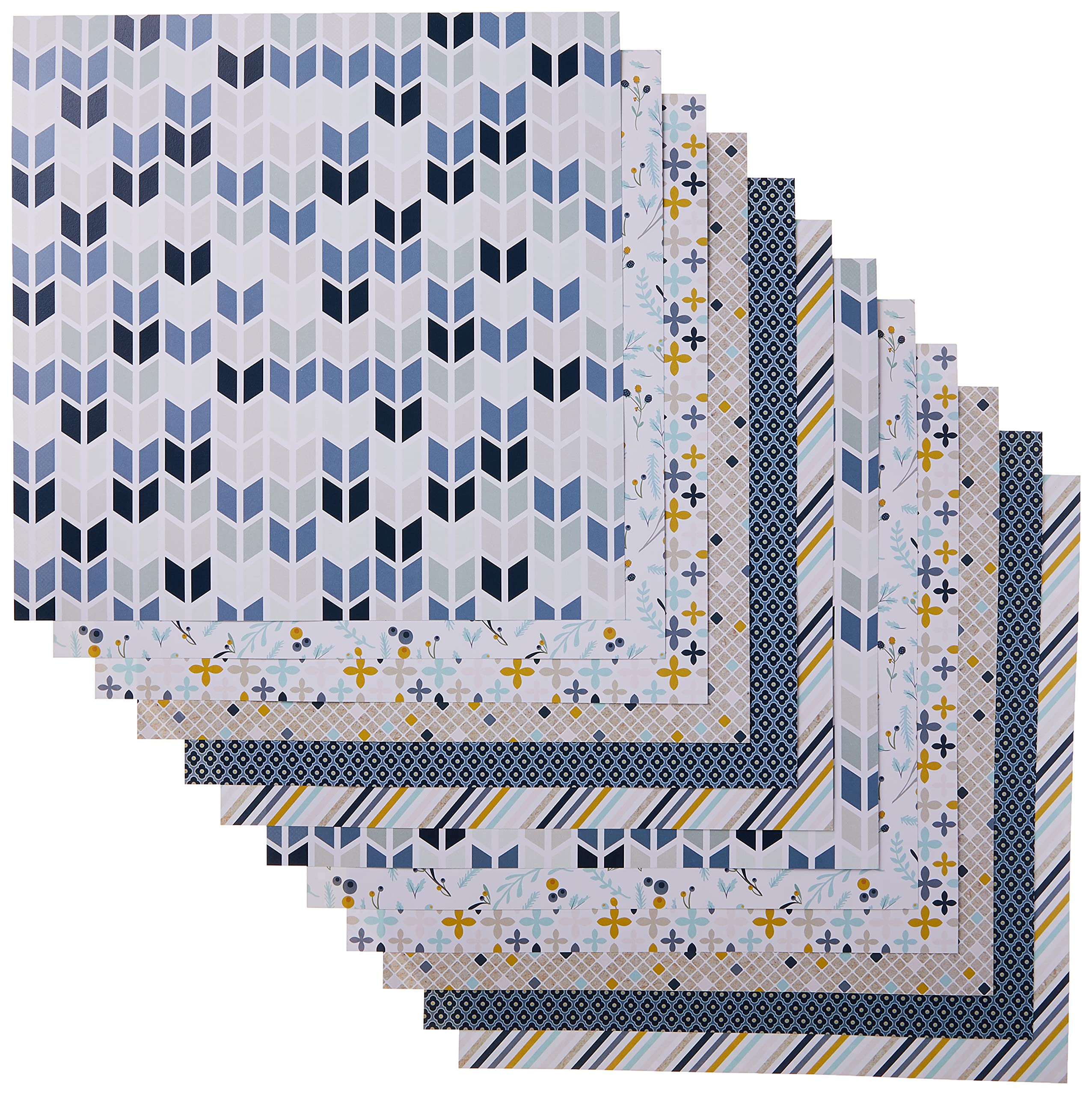 Scrapbook Customs Themed Paper Scrapbook Kit, Navy Senape