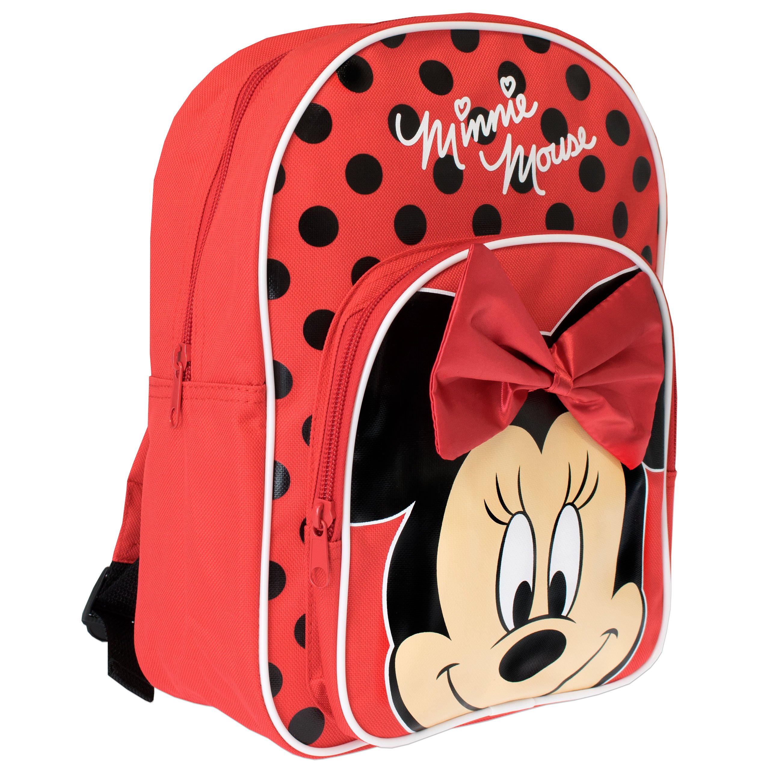 Girls Minnie Mouse Backpack with Bow