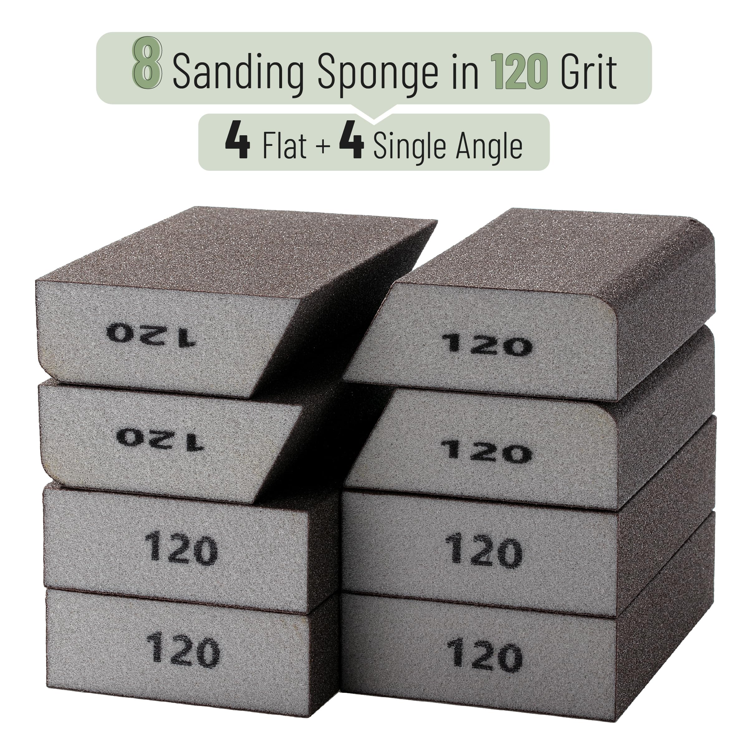 20 Éponges Abrasives Grain 400 - Pour Ponçage Métal, Bois, Plastique - Utilisation Humide Ou Sèche