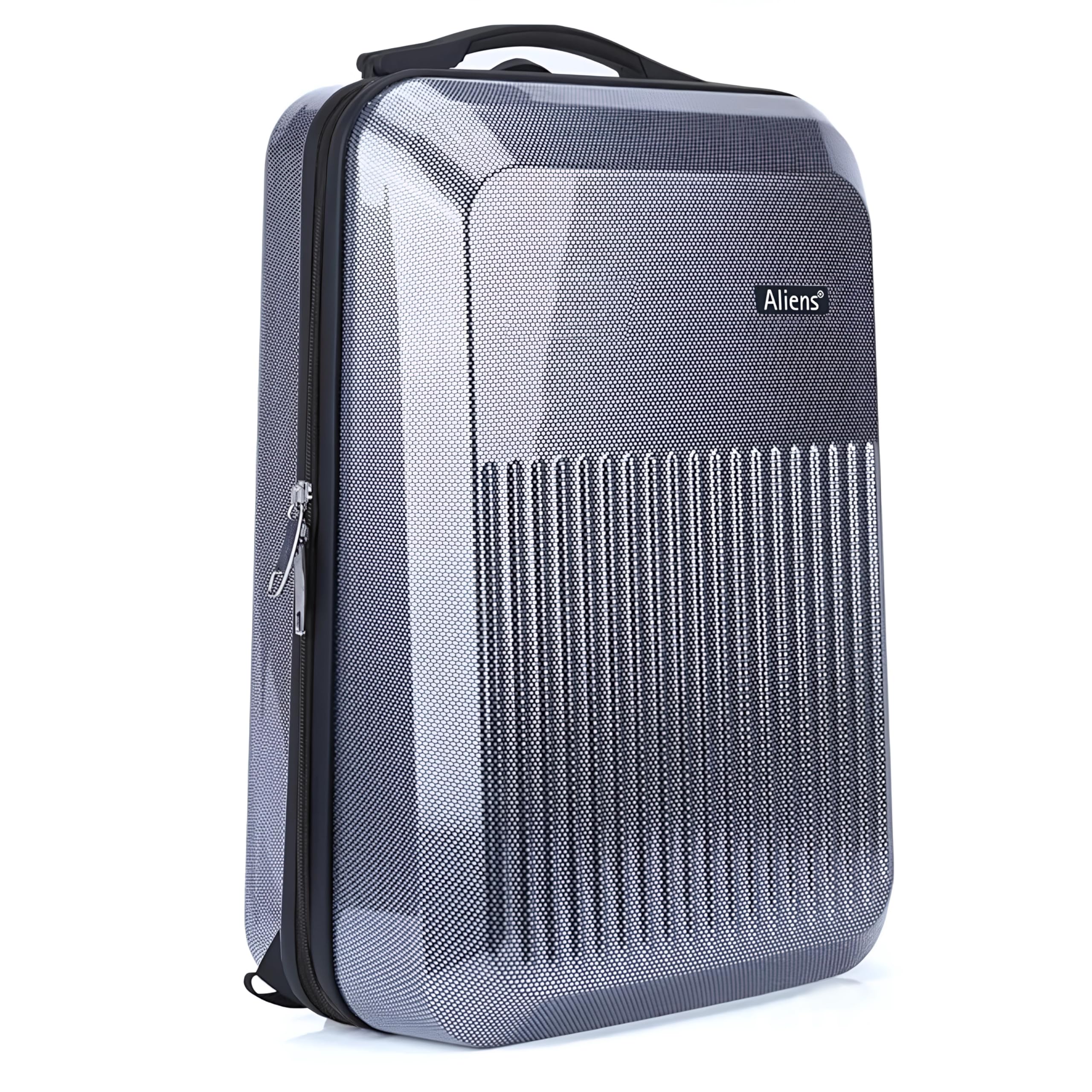 Tukzer Hard Shell Laptop Travel Backpack Aliens Series-Polycarbonate Material with 7 Multi-utility Compartments for Laptops up to 15.6",Tablets, ipad, smartphones,powerbank,HDD for Office & travel-BLK-image-3