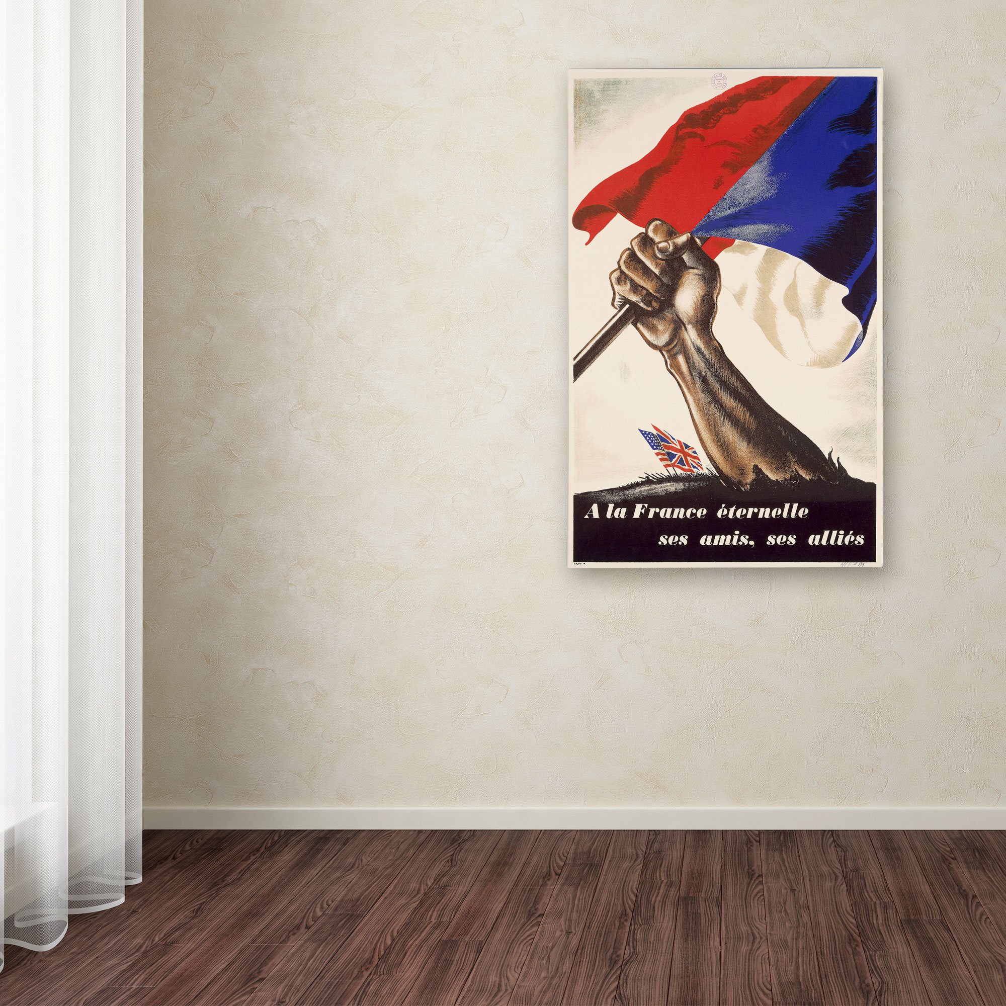 Trademark Fine Art Poster for Liberation of France Artwork, 16 by