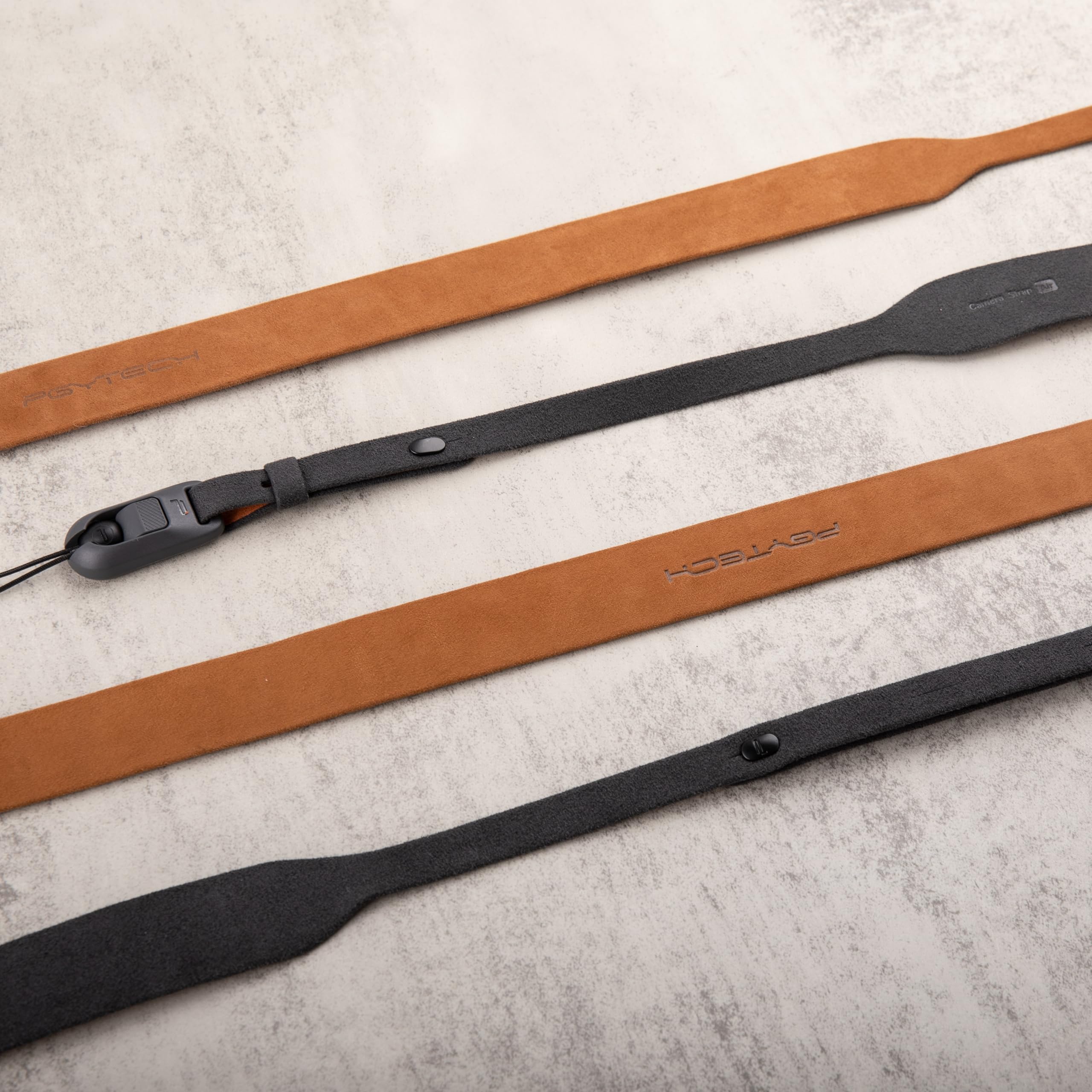 PGYTECH Kamera-Schultergurt Air im Retro-Stil, Kameragurt mit Schnellverschluss, Verstellbarer 120–140CM Kamera-Umhängegurt für Kompaktkameras von Nikon/Canon/Sony/Fuji (Erdbraun) L