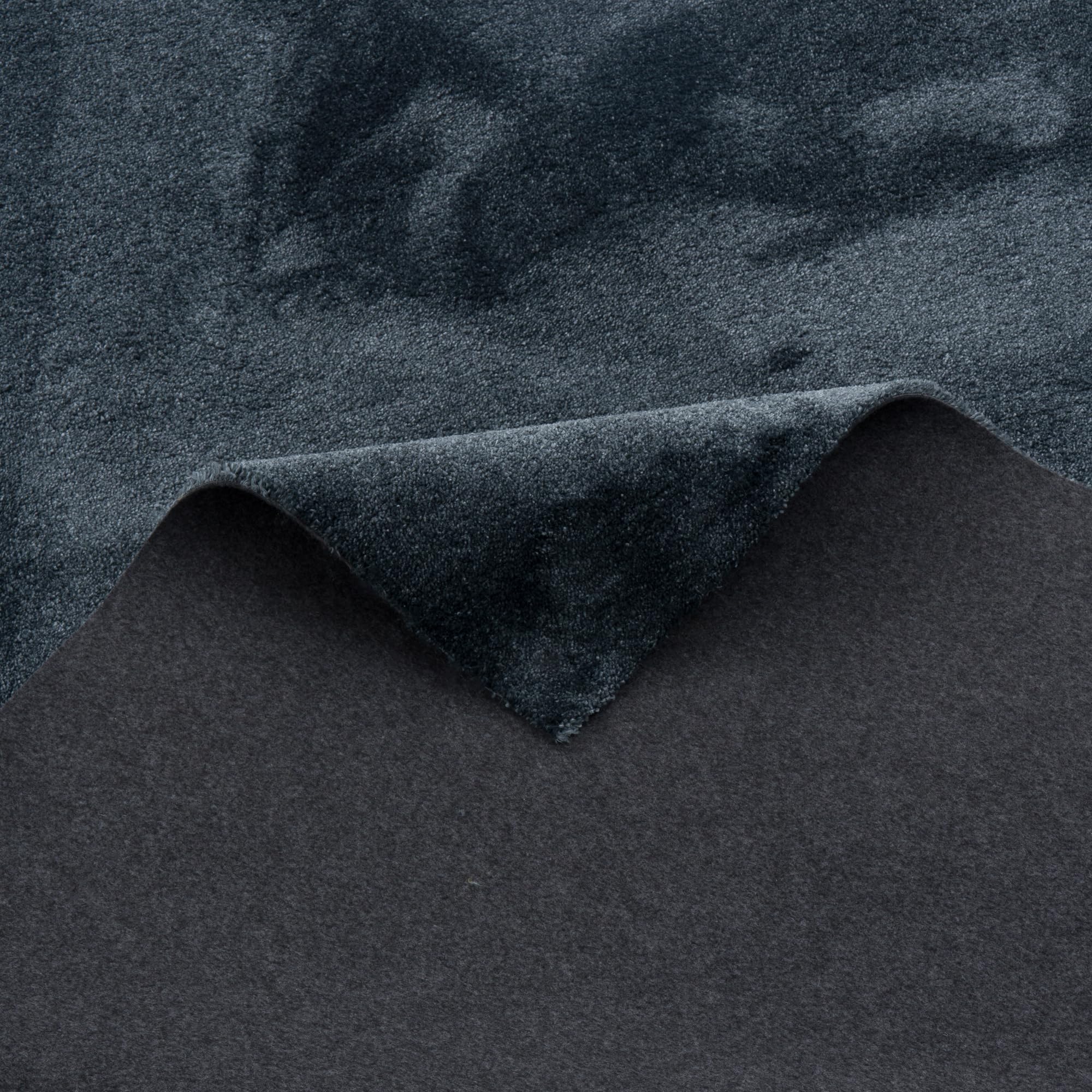 Snapstyle Super Soft Hochflor Läufer Livorno Antracite - Pflegeleicht, Zuschneidbar, Ideal für Flur, Schlafzimmer, Kinderzimmer Oder Arbeitszimmer