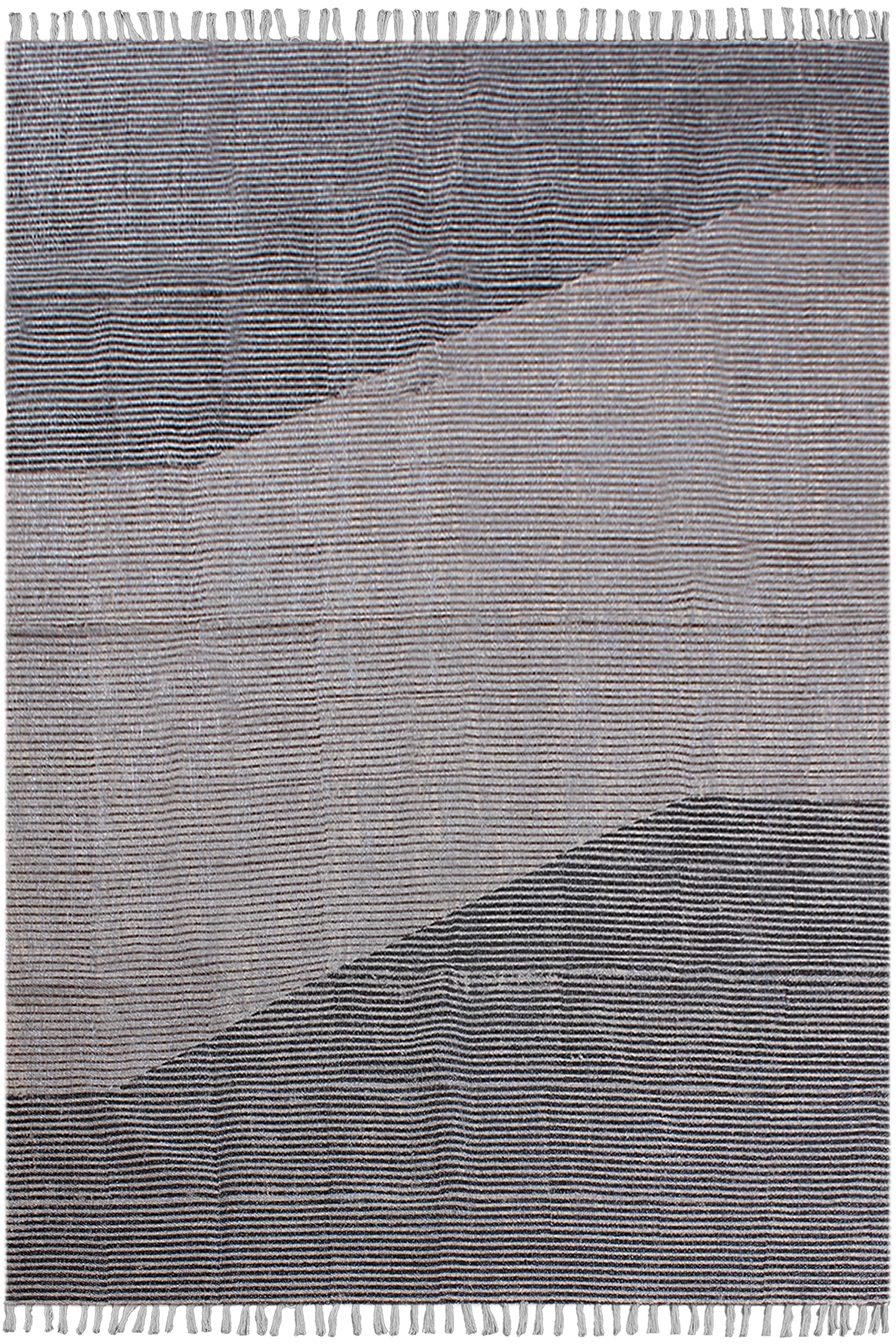 Tapis dhurrie en coton bleu 210x300 style bohème décoration salon