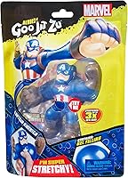 Vista 7 de Heroes of Goo Jit Zu - Paquete de héroes con licencia de Marvel, Capitán América, multicolor (41057)
