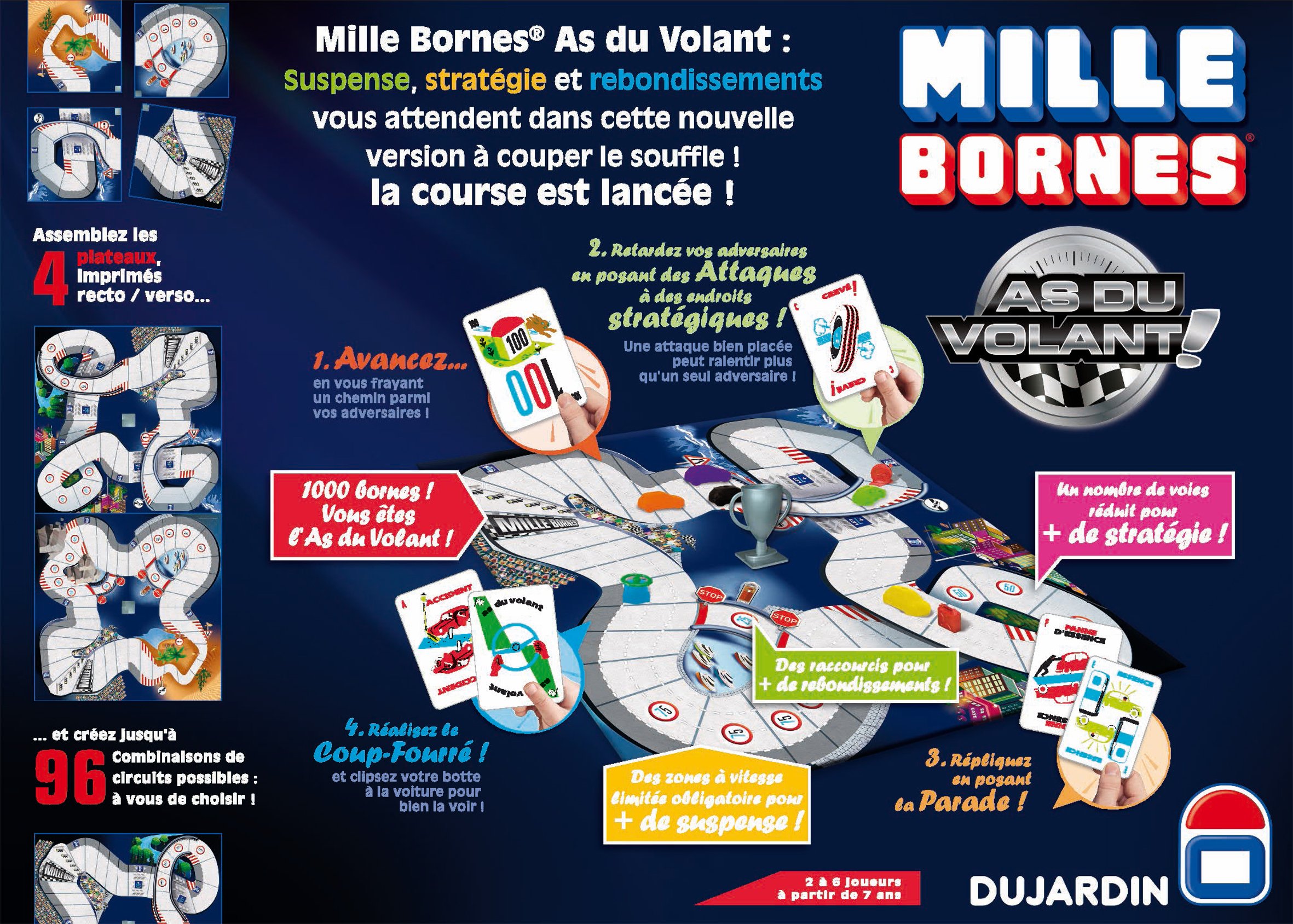 Dujardin - 59021 - Jeu de Plateau - Mille Bornes As du Volant