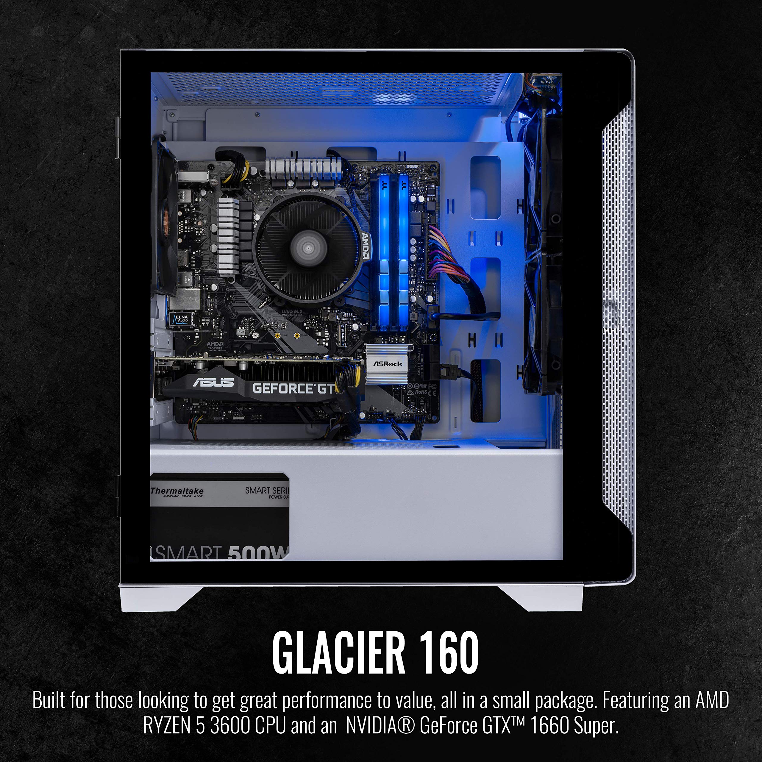 Amazon.com: Thermaltake Glacier 160 Gaming PC (AMD Ryzen 5 3600
