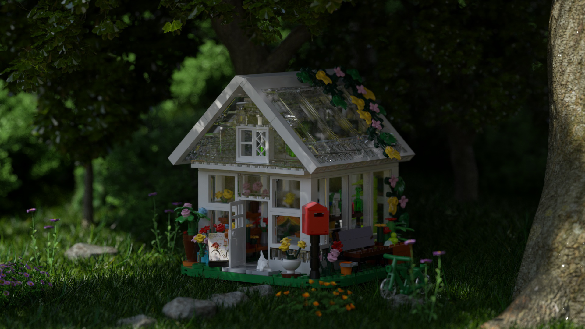 Amazon.com: Flower House Building Set, Creative Garden Playset Toy
