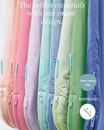 Miniatura 6 de PurComfy Saco de dormir súper suave 1.0 TOG, saco de dormir de viscosa de bambú premium para bebé, saco de dormir con cremallera de 2 vías, manta
