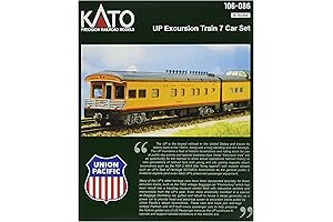 Kato N Scale Union Pacific Excursion Train 7-Car Set
