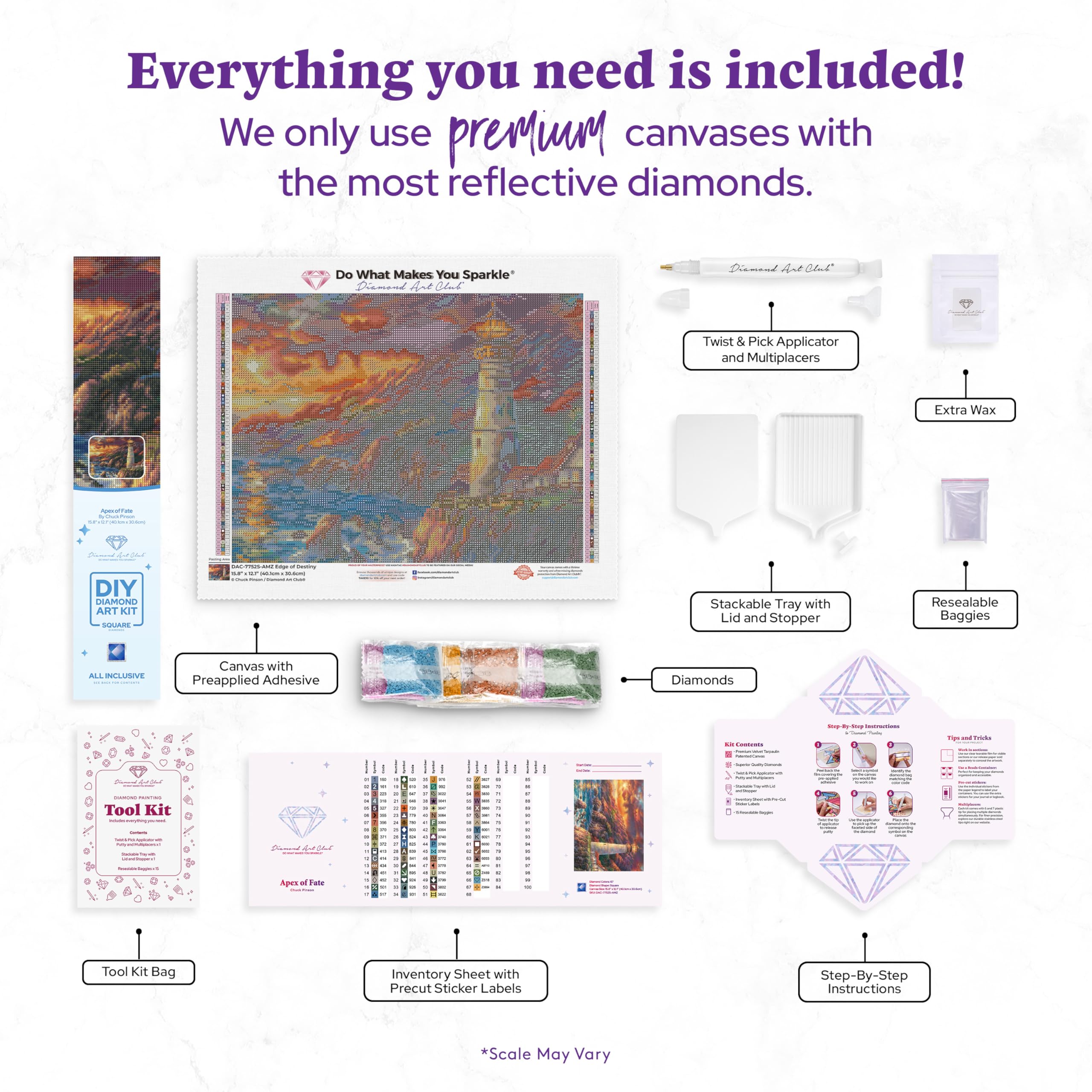 Amazon.com: DIAMOND ART CLUB Apex of Fate Diamond Painting Kit