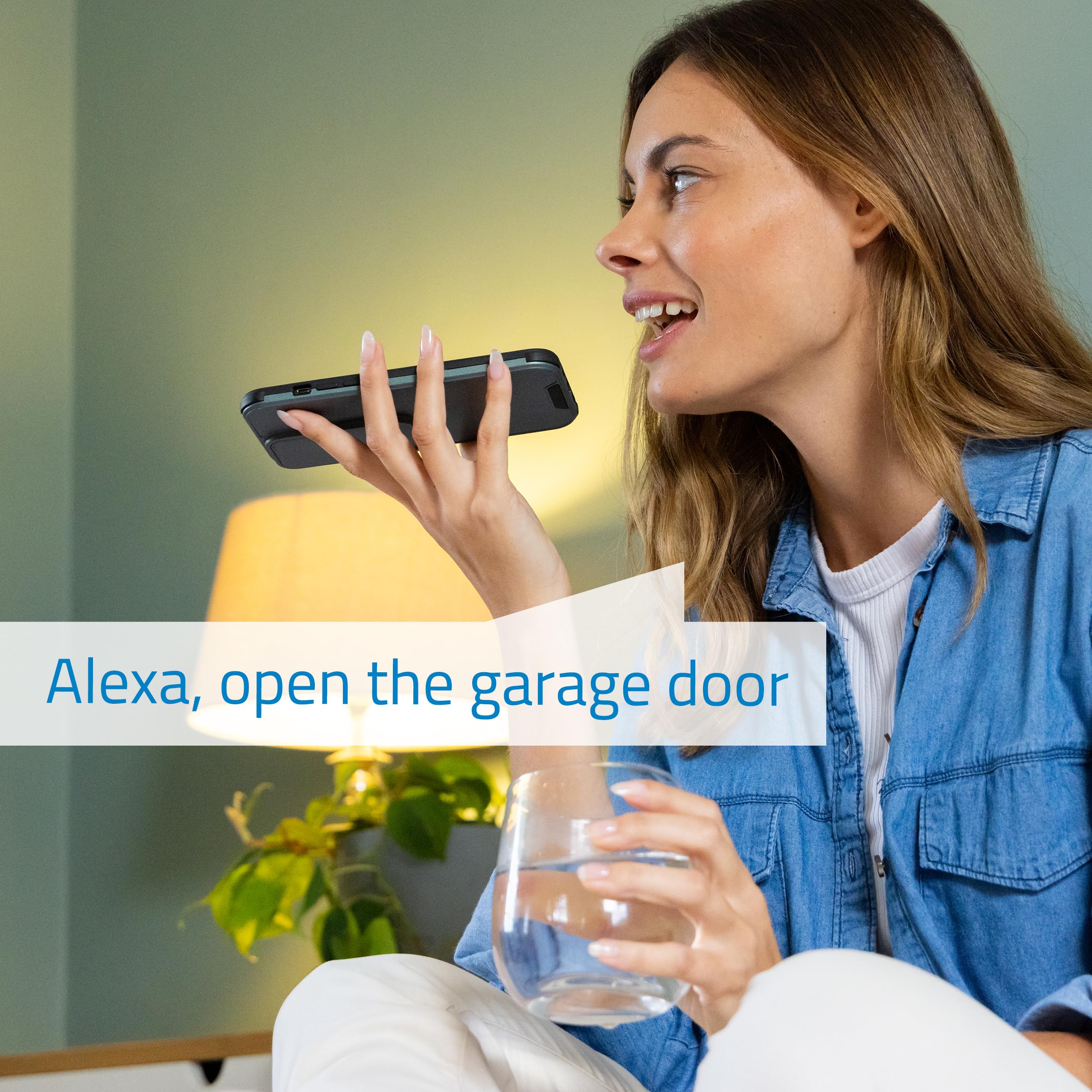 NIVIAN Contrôleur WiFi pour moteur de porte de garage Contrôle à distance par App Tuya/SmartLife Programmation Horaire, Minuterie et Scènes Intelligentes Compatible avec Alexa et Google