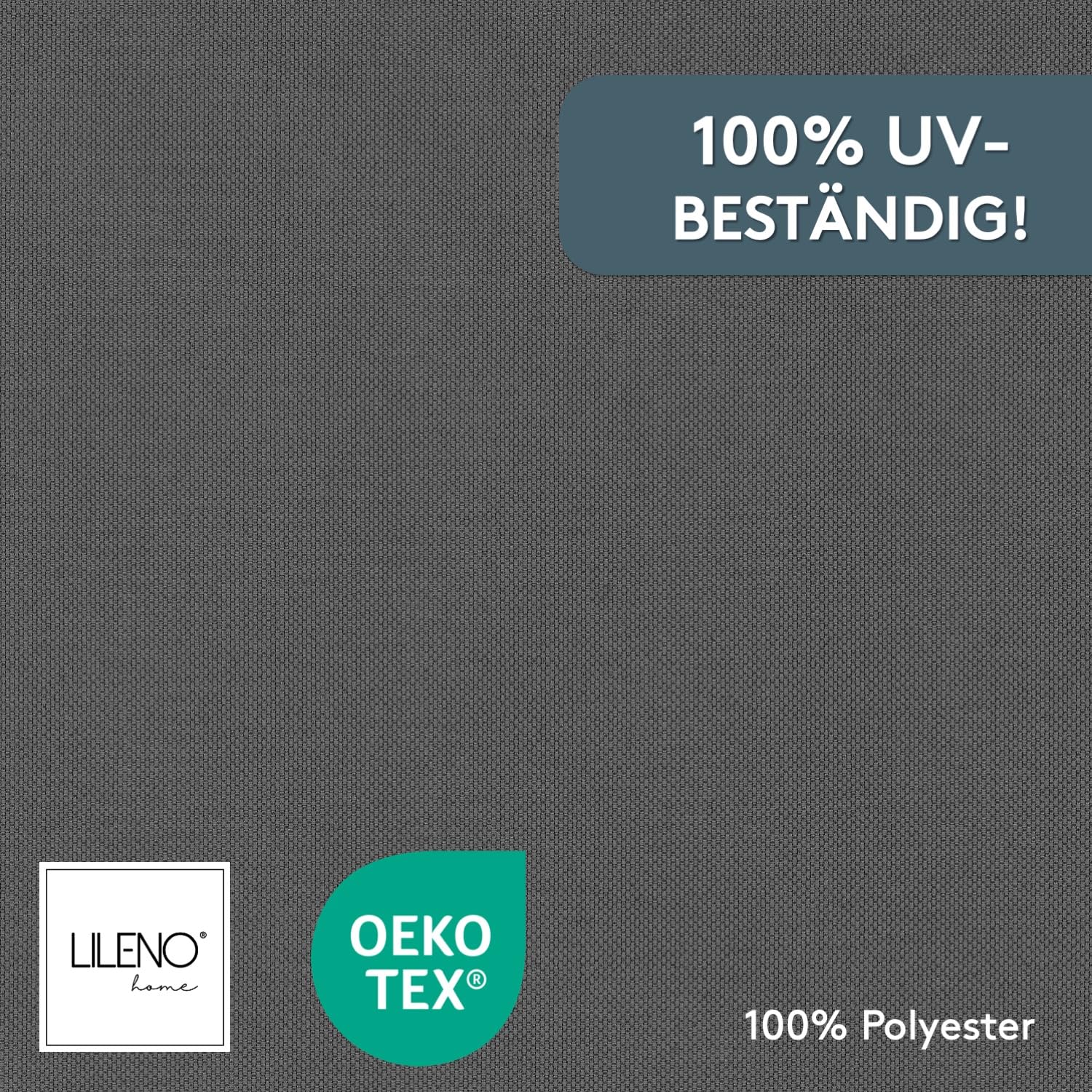 LILENO HOME MIA Coussins pour chaise de jardin, à dossier haut, anthracite, confortables pour meubles de jardin, coussins de chaise pour chaises de jardin et chaises pliantes