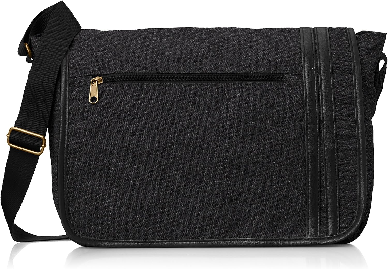 Amazon [ファブリックコネクション] コットン横型ショルダーバック FUR2002 ブラック FABRIC